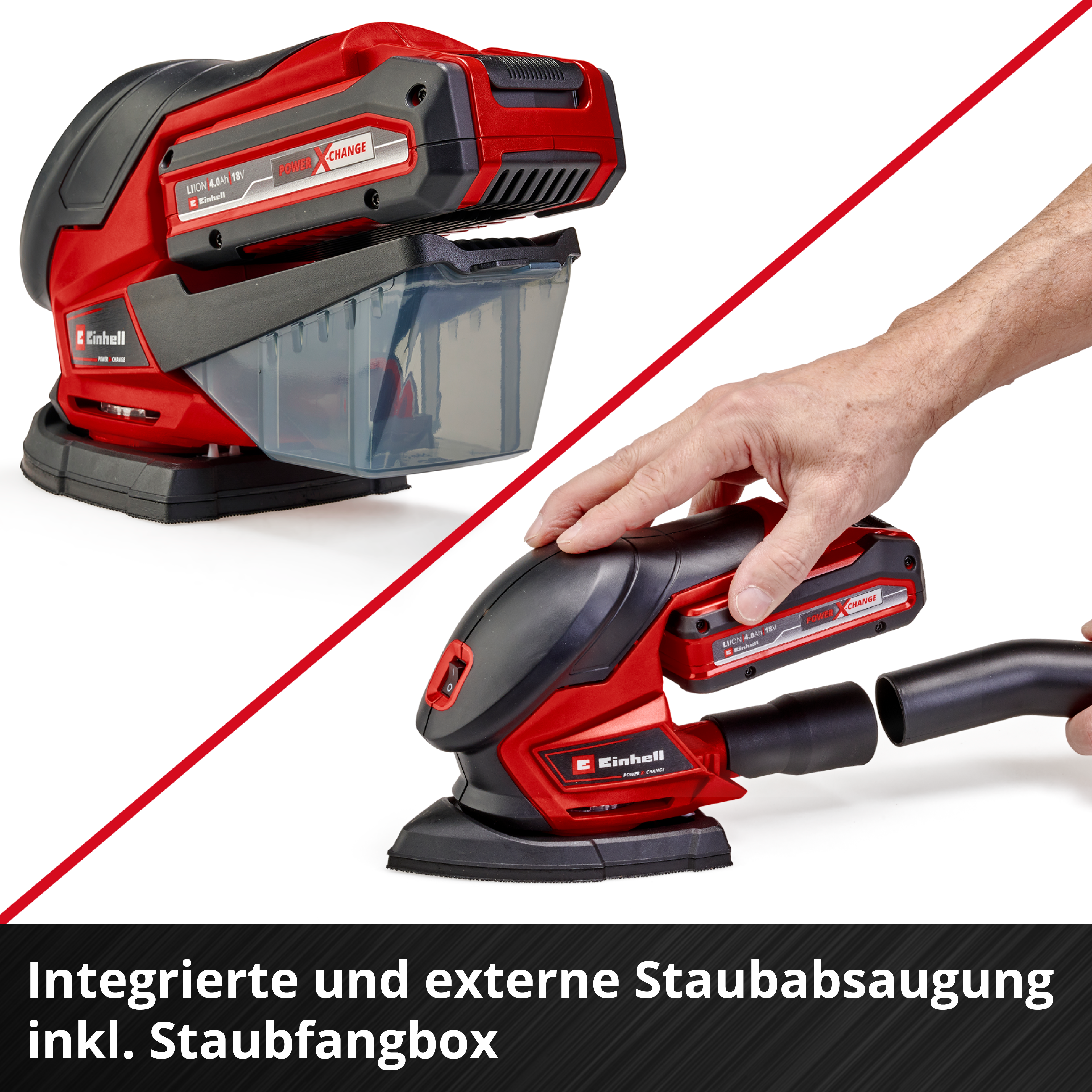 Einhell Akku-Multischleifer TE-OS 18/150 Li Solo