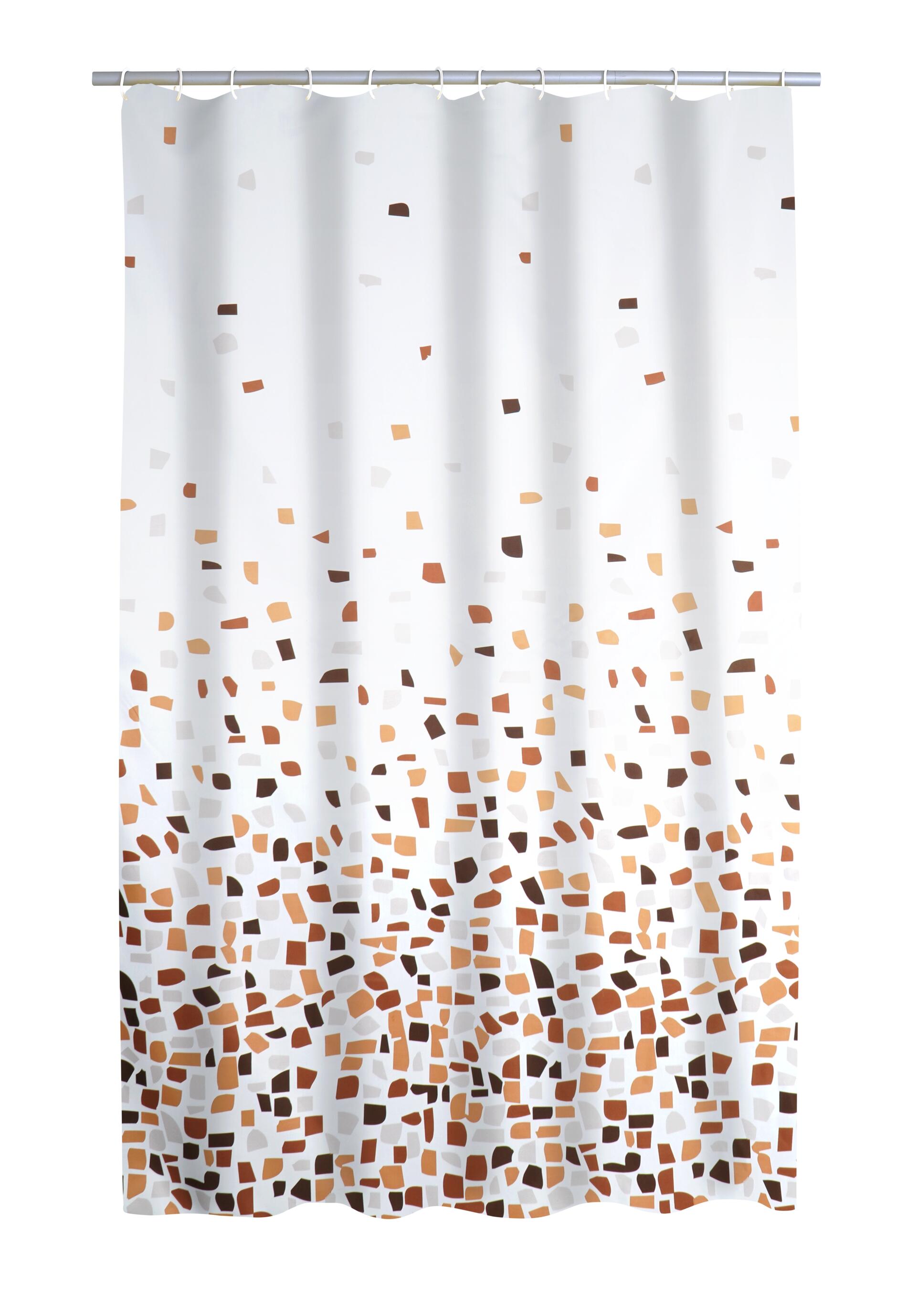 816064_01 Ridder Textil-Duschvorhang Zelda, braun