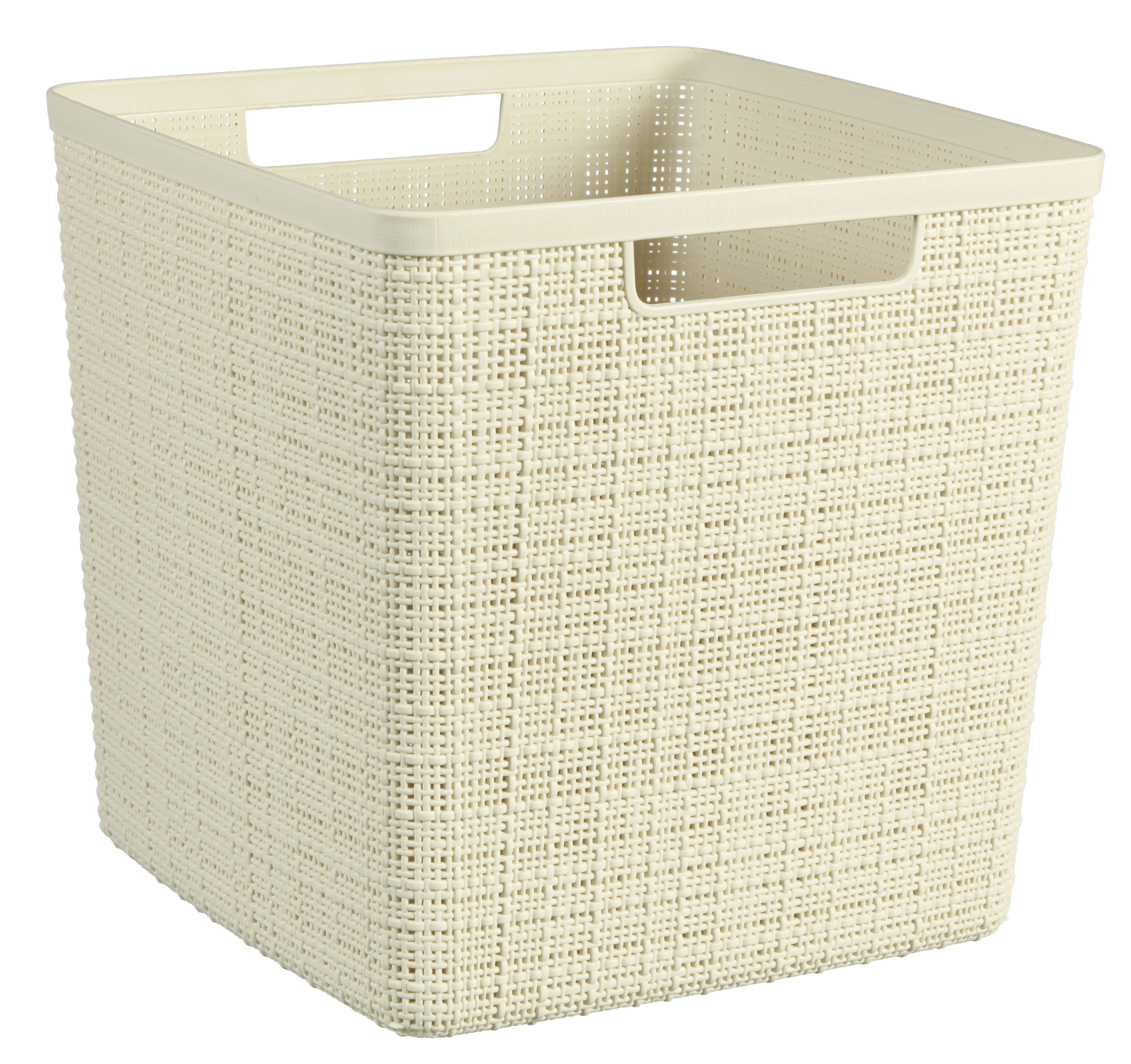 013444MOXmbeBn4ulU2 Keter Jute Recycling Aufbewahrungsbox Cube, 17 L