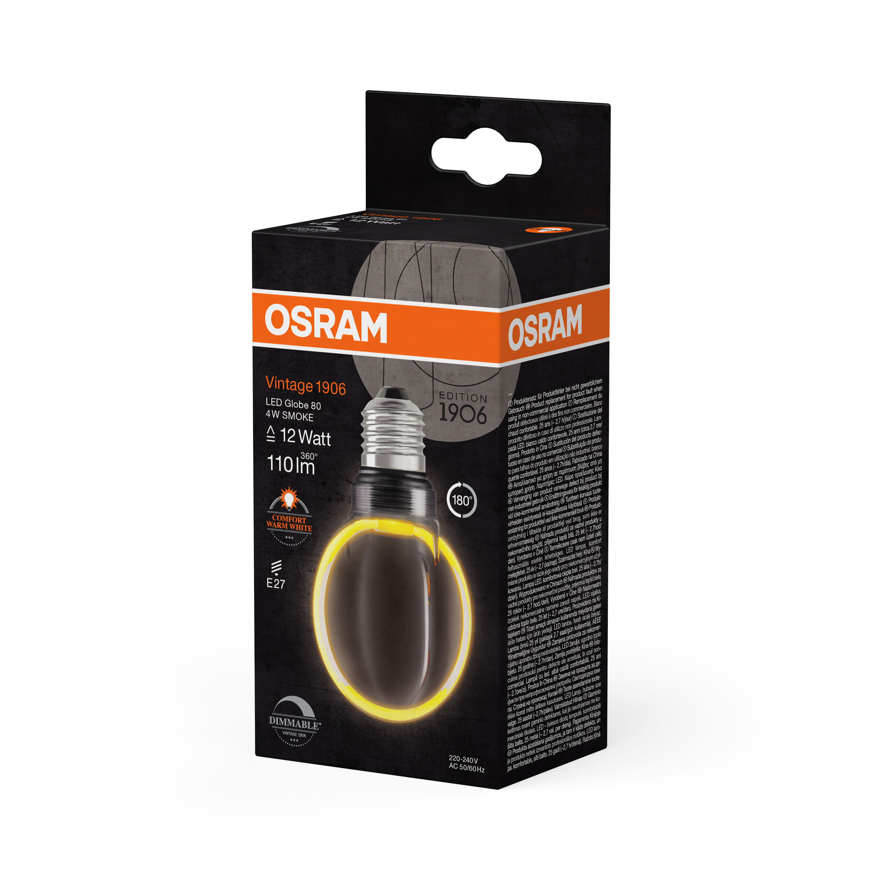 Osram Vintage 1906 LED Lampe O-Form, warmweiß