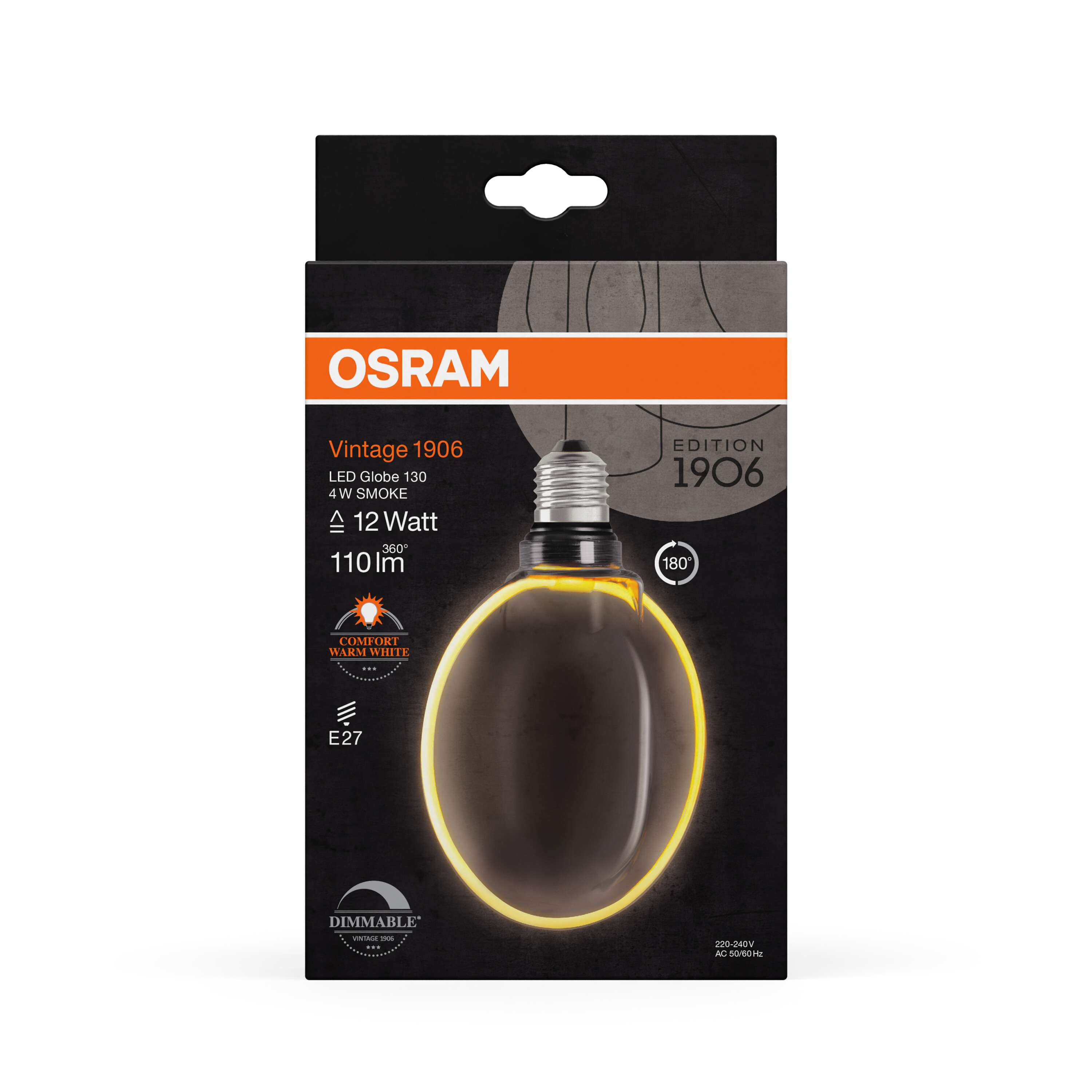 Osram Vintage 1906 LED Lampe O-Form, warmweiß