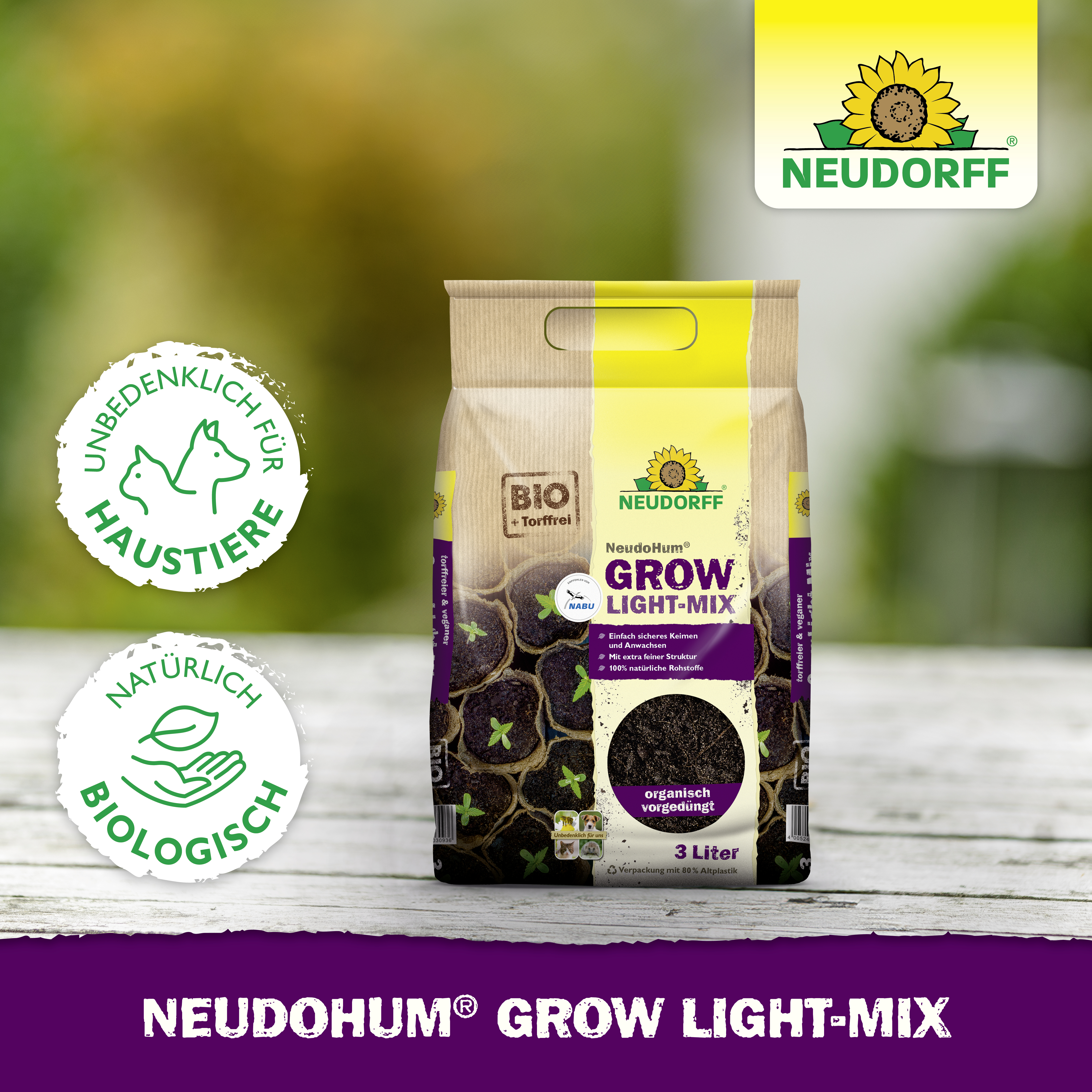 Neudorff NeudoHum Grow Light-Mix 
