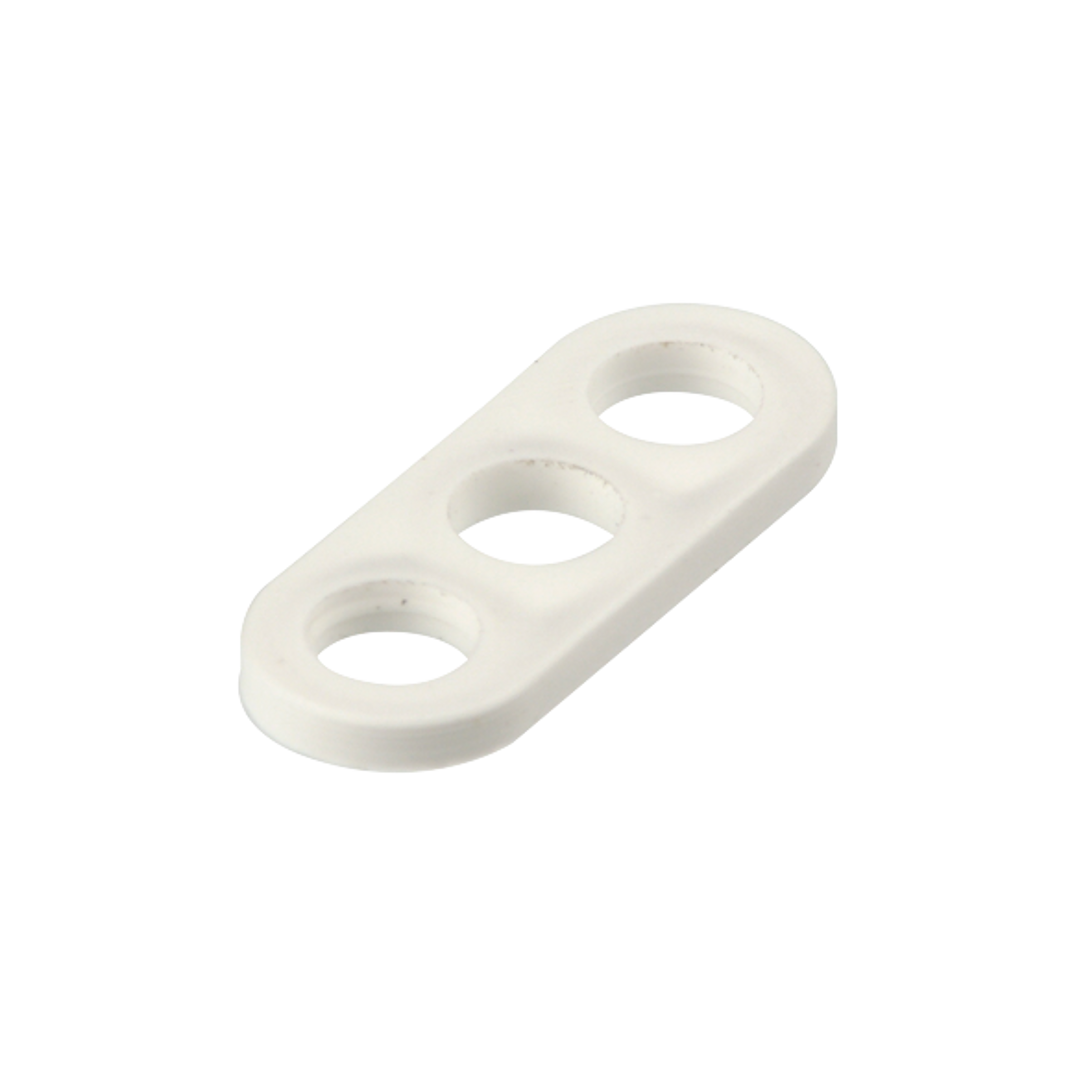 REV Zugentlastung für Kabel mit 3 Löchern Ø 6,5 mm, weiß,  5 Stück