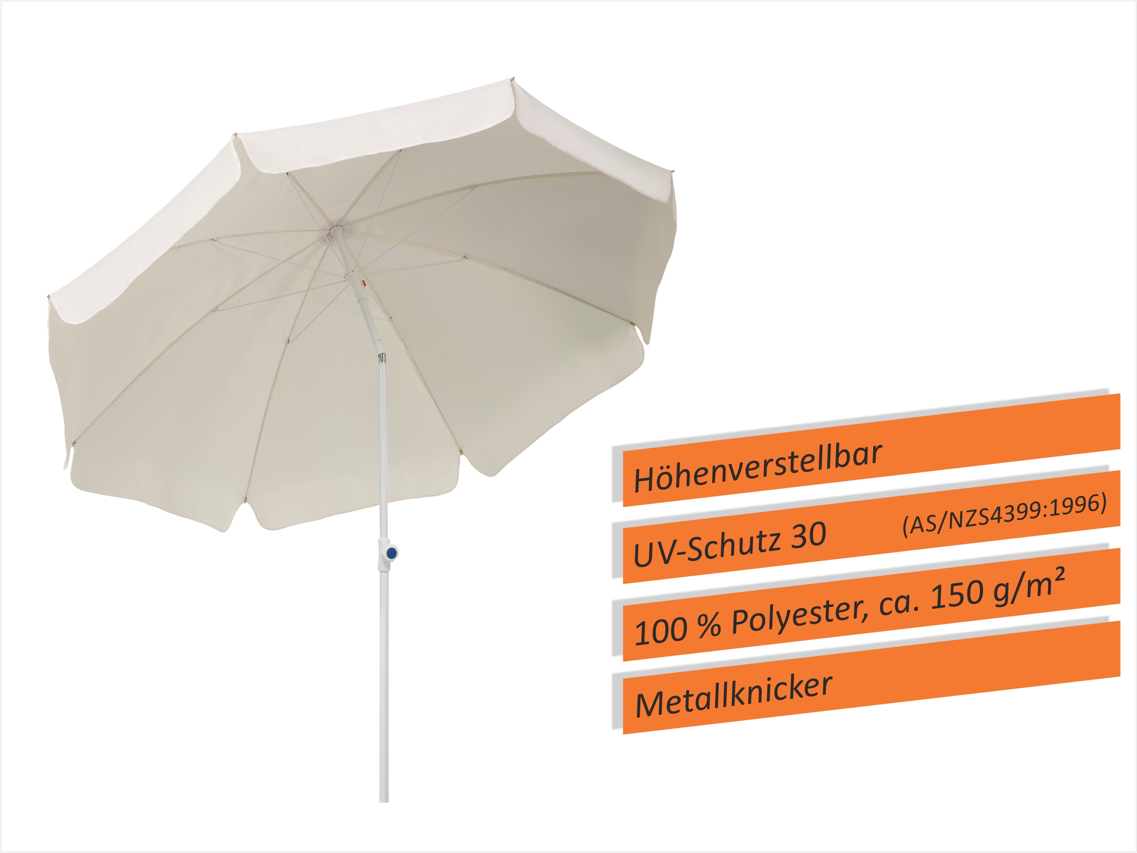 509782_2 Schneider Schirm Ibiza 240/8 Natur
