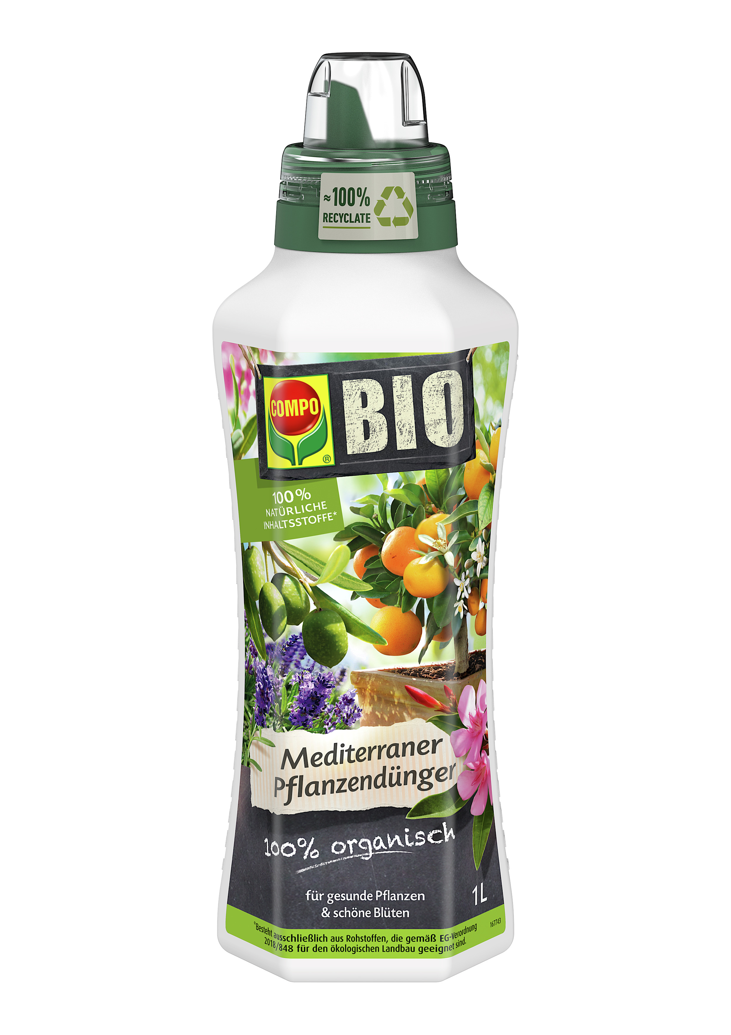 Compo BIO Mediterraner Pflanzendünger, 1 l