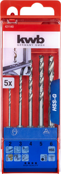 Kwb HSS Spiralbohrer 2 - 6 mm