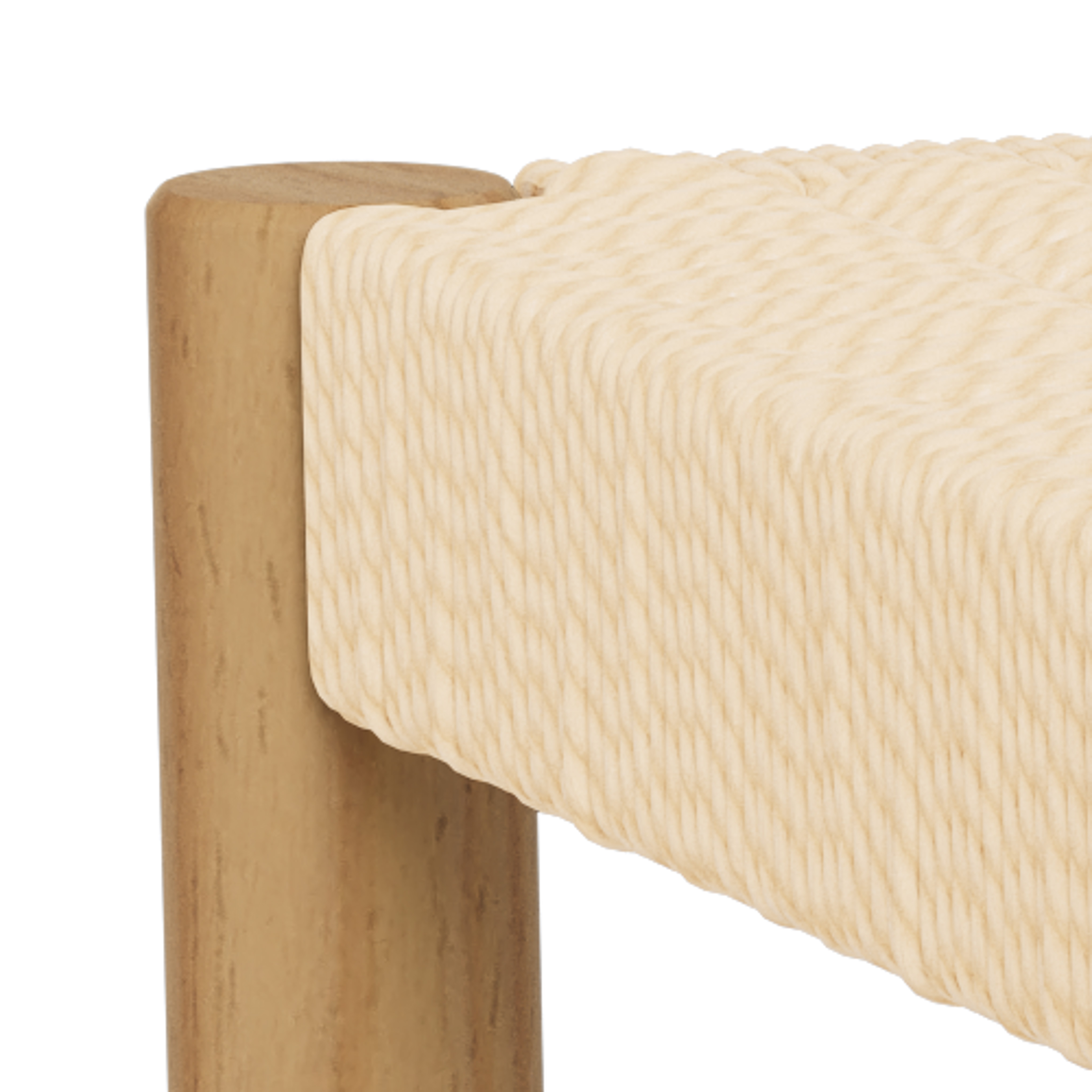 Actona Alvin Hocker, off white, 35x35x45 cm