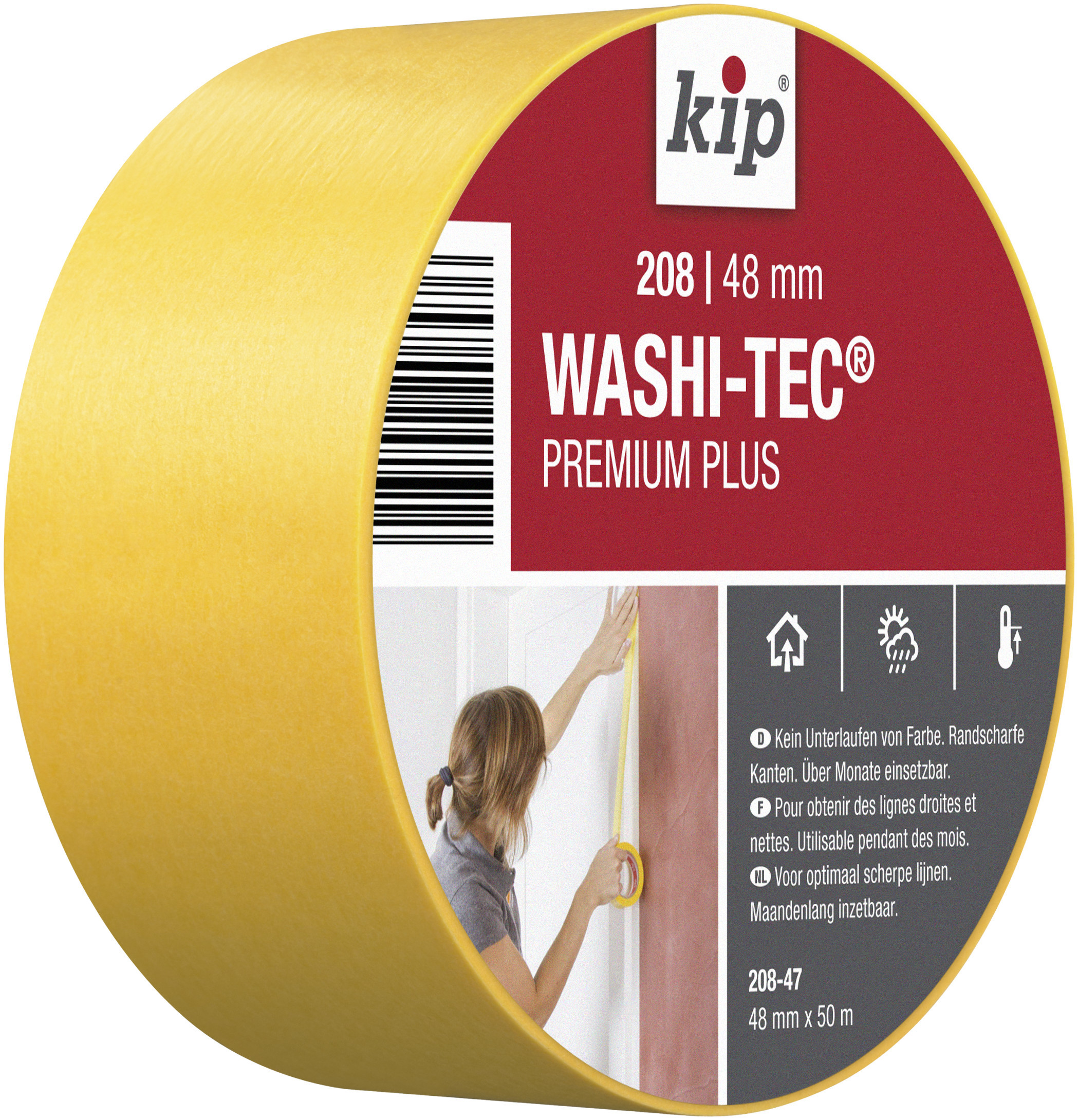 Kip Fineline-Tape Washi-Tec Uni, 48 mm x 50 m Kip Fineline-Tape Washi-Tec Uni, 48 mm x 50 m