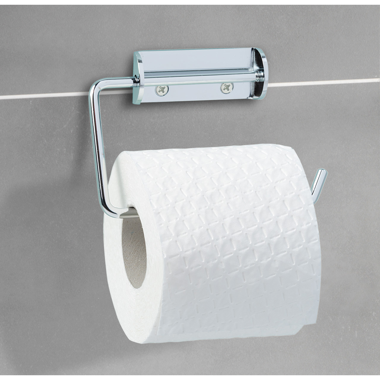 467658-Toilettenpapierrollenhalter-Simple_AMBI_01 WENKO TOI-PAPIERHALTER SIMPLE 14X2X9,5CM