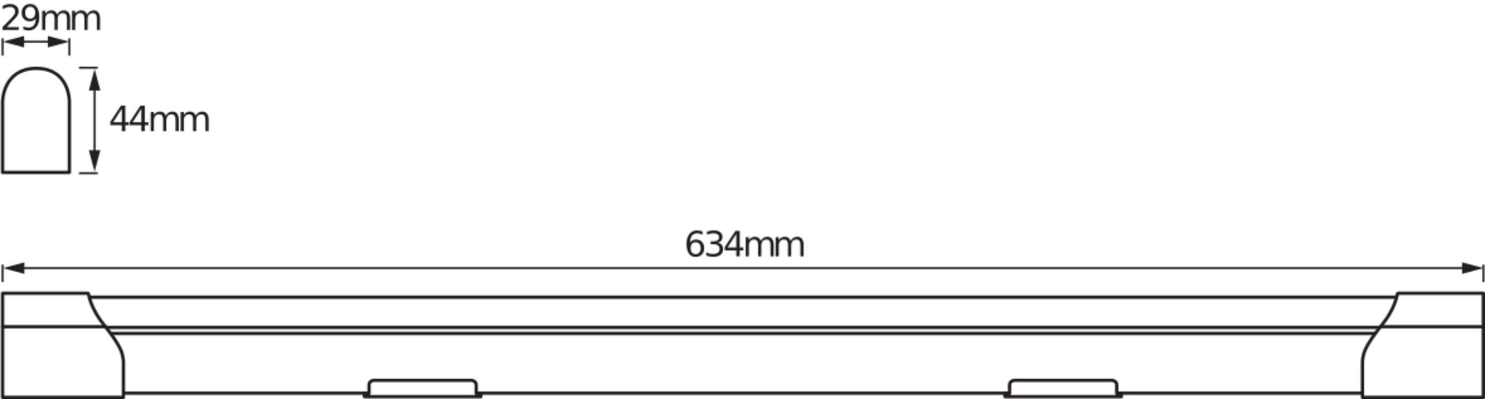 Osram Lichtleiste "LED Value Batten", 600 mm, 10W, 4000K