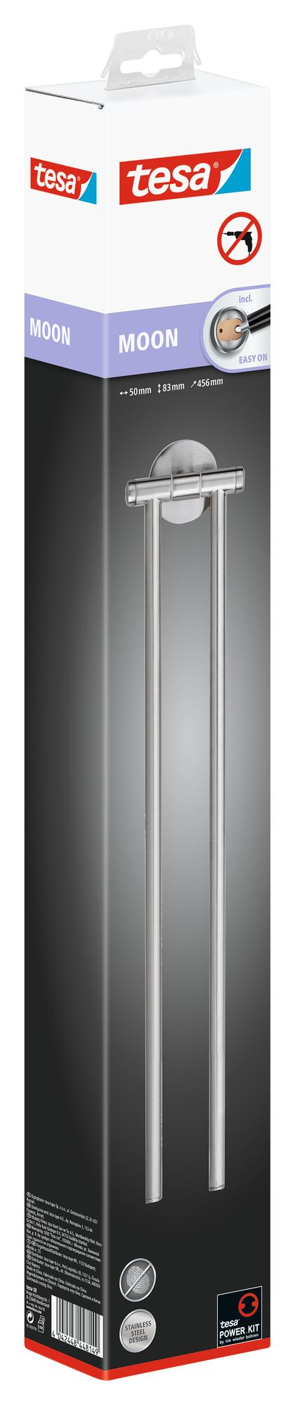 tesa_MOON_403030000000_LI490_left_pa tesa Moon Handtuchhalter, zweiarmig