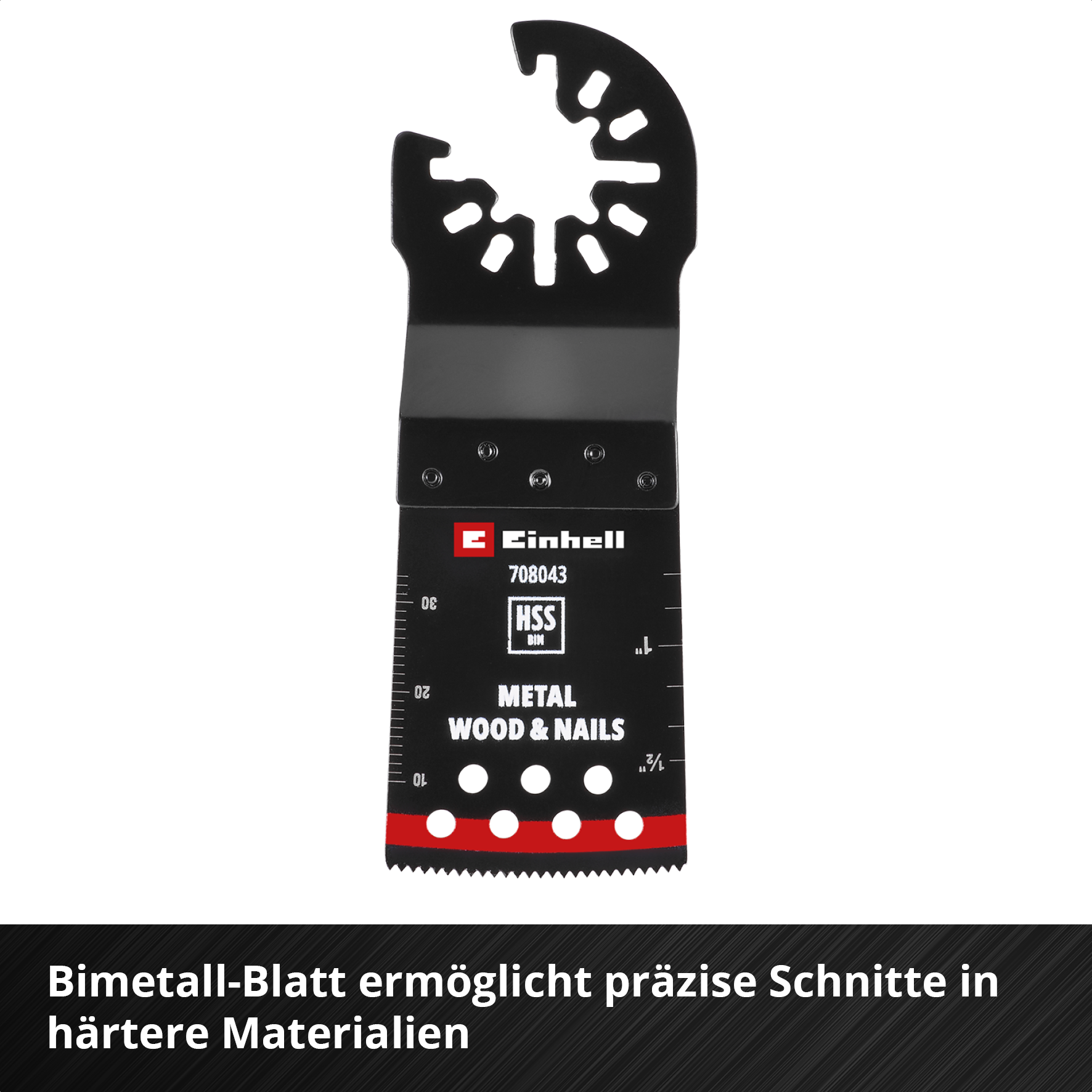 Einhell Multitool-Set mit Universalaufnahme für Holz und Metall, 3-tlg.