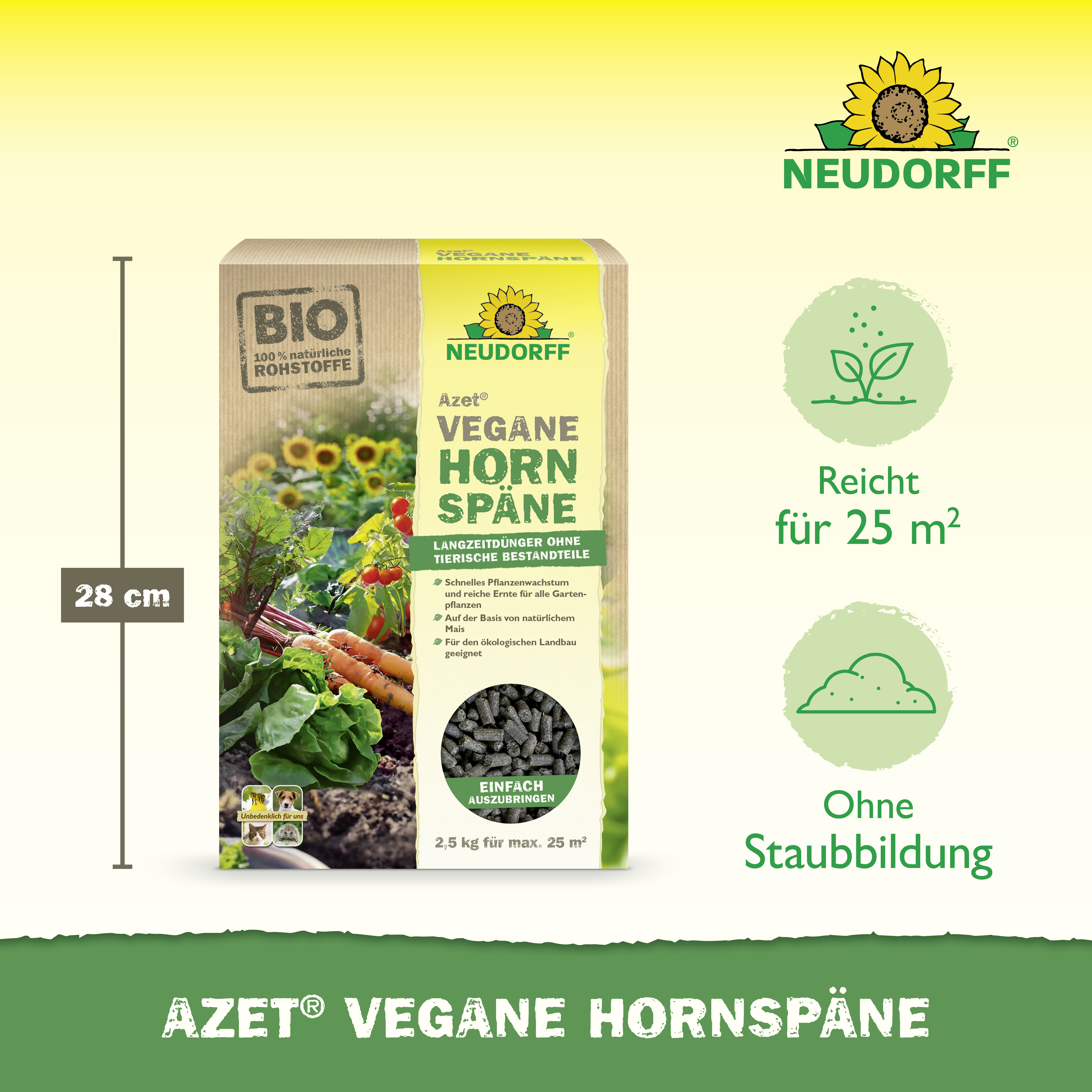 Neudorff Azet Vegane Hornspäne, 2,5 Kg