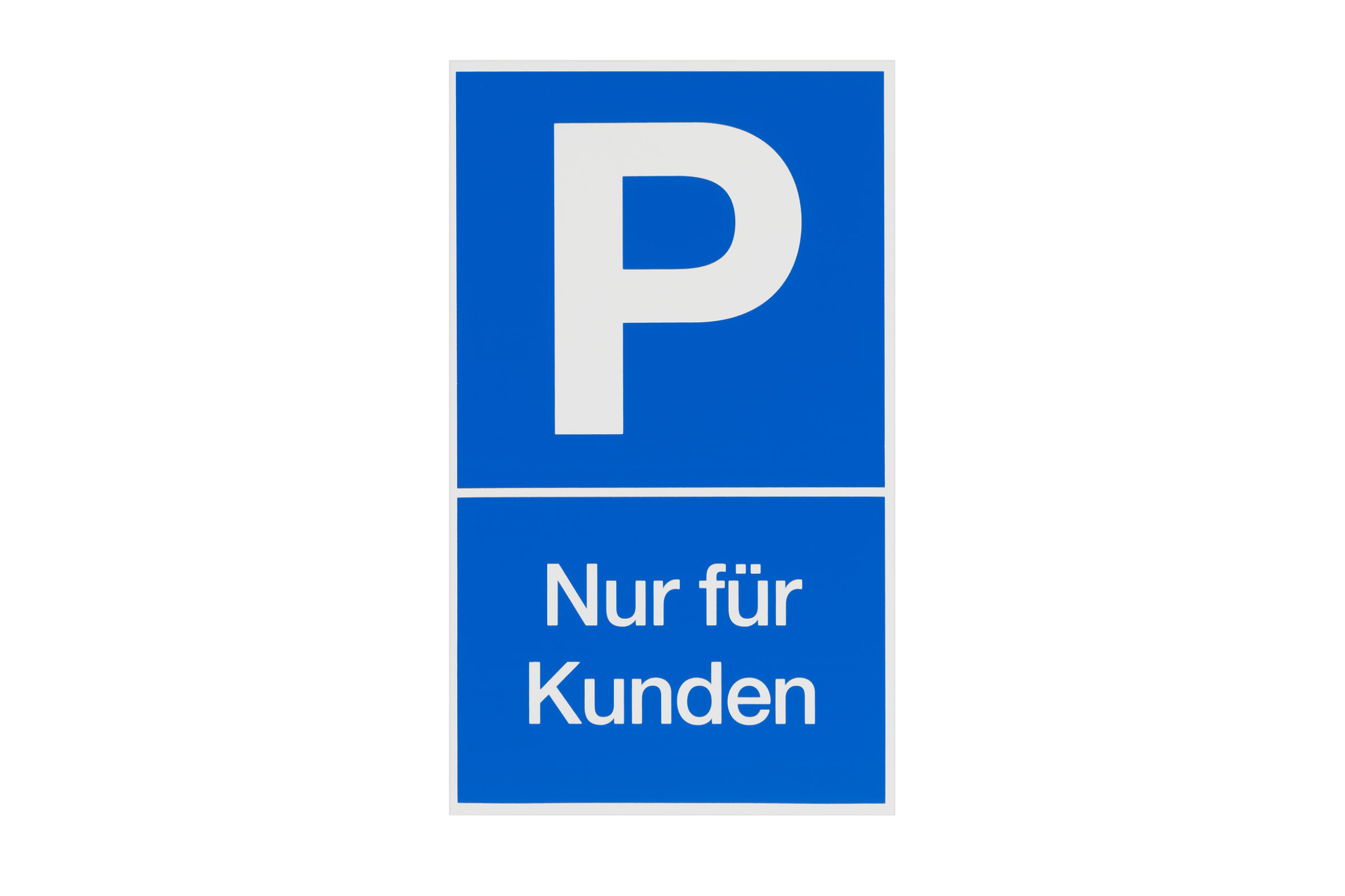 Metafranc Hinweisschild, "P-Nur für Kunden" Metafranc Hinweisschild, "P-Nur für Kunden"