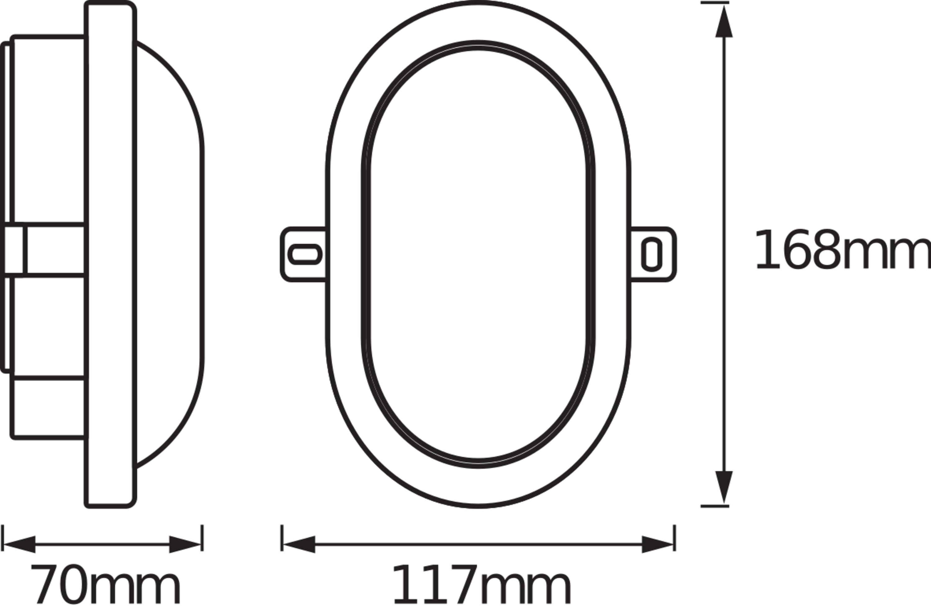 LEDVANCE Deckenleuchte LED Bulkhead, 6W, 4000K White LEDVANCE Deckenleuchte LED Bulkhead, 6W, 4000K White