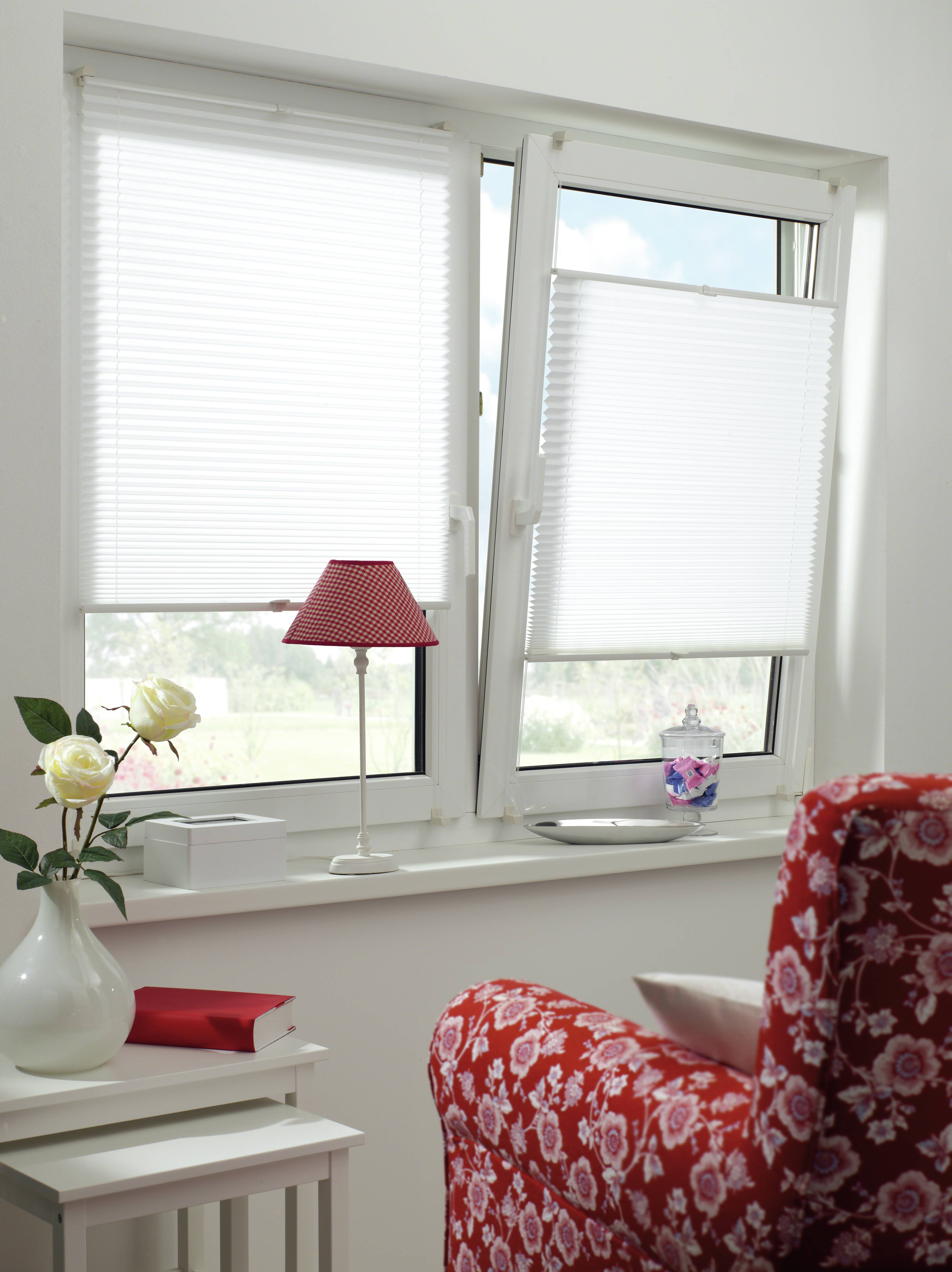 223870_04 GARDINIA EASYFIX  PLISSEE 2BS 40X130 WEISS