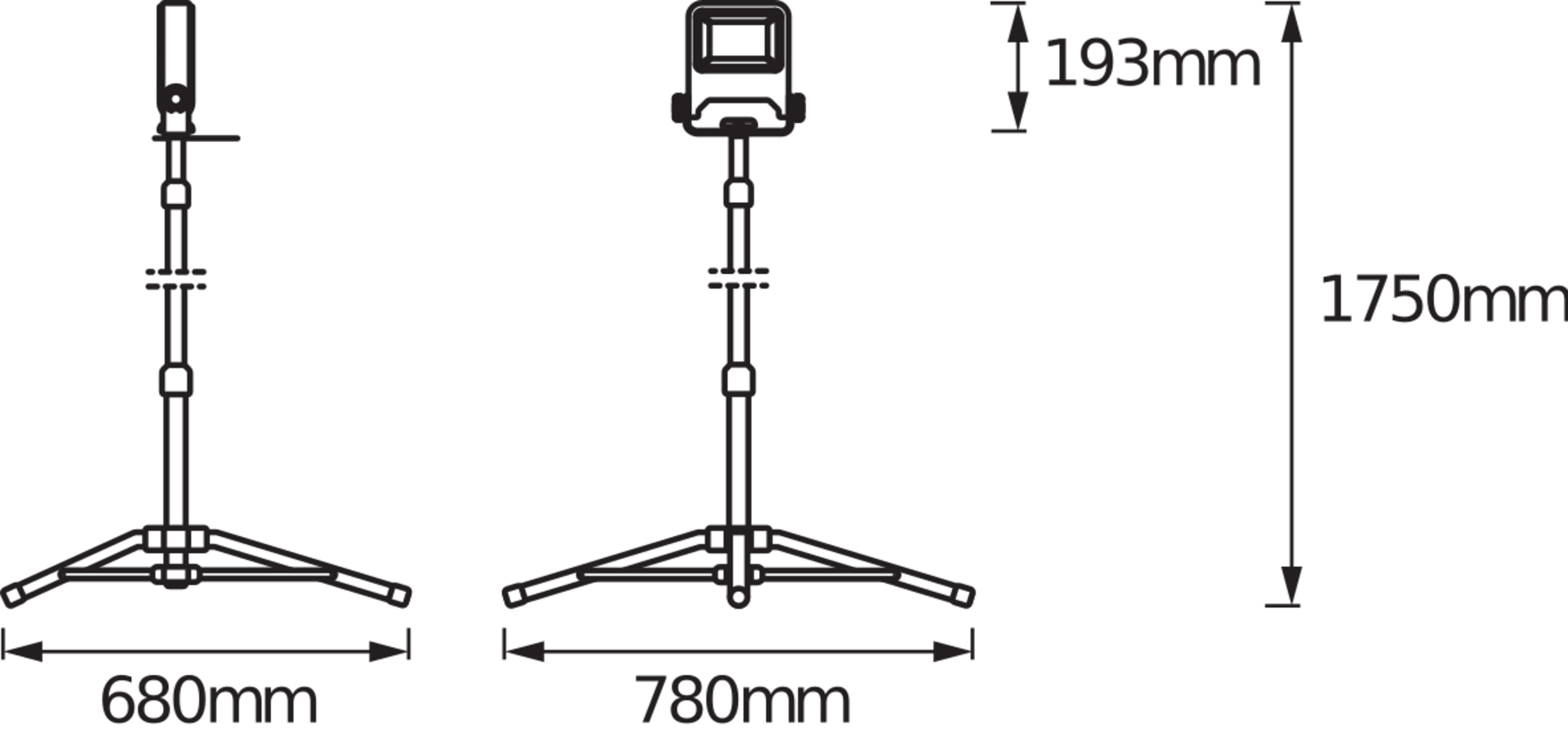 Osram Baustrahler "LED Worklight Tripod", 1x30W, 4000K