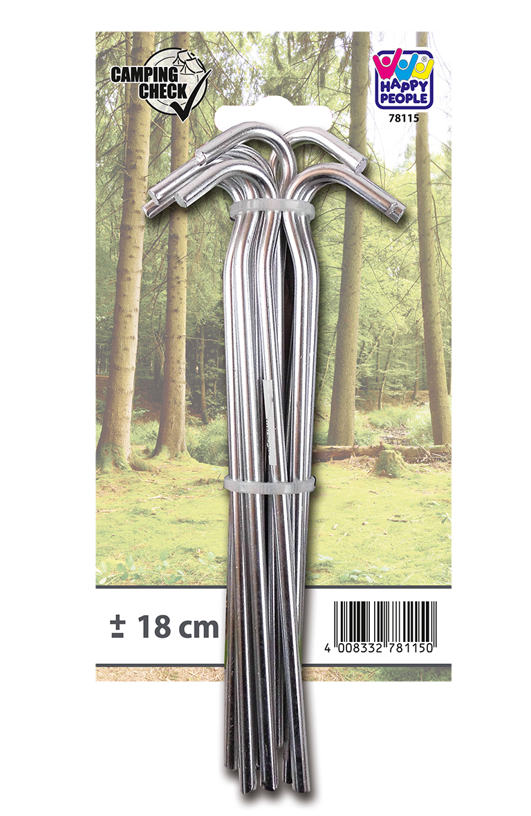 Happy Zeltnägel verzinkt, 30 cm, 10 St. Happy Zeltnägel verzinkt, 30 cm, 10 St.