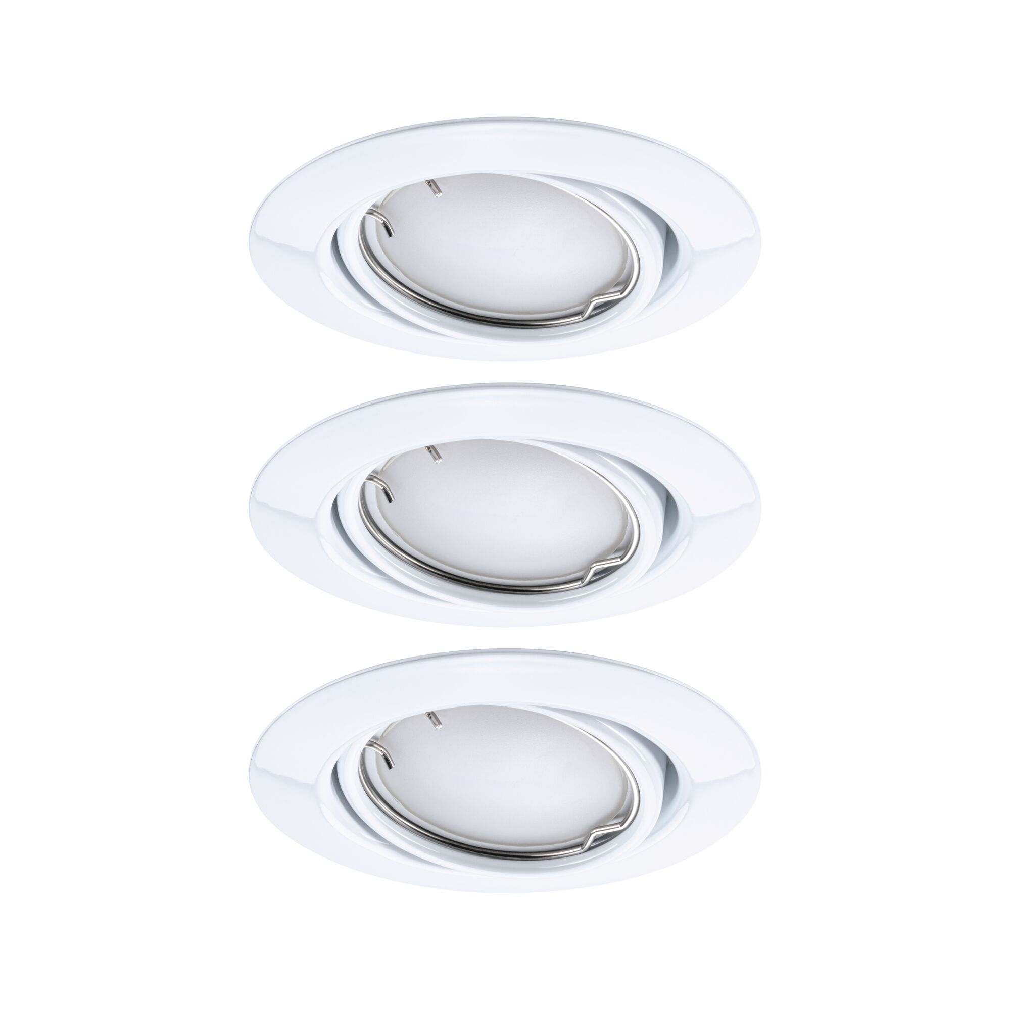 Paulmann EBL Set Base Zigbee Coin RGBW schwenkbar, 3x420lm, 230V, Weiß
