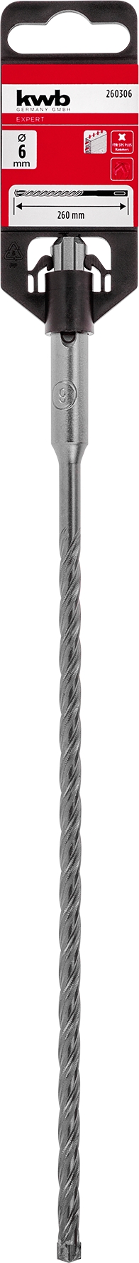 Kwb Hammerbohrer HB4X, 6 x 260 mm SB Kwb Hammerbohrer HB4X, 6 x 260 mm SB