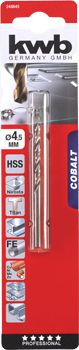 248645-300 Kwb Kobalt Spiralbohrer, 4,5 mm