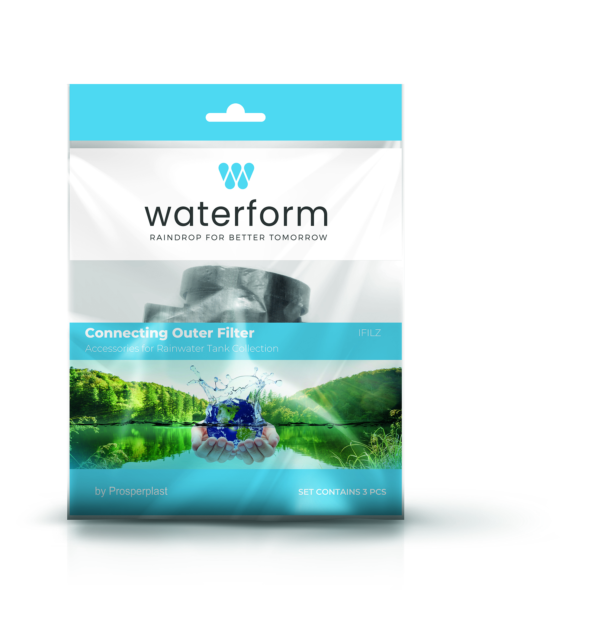 5905197368818 Prosperplast Filterset Regentonne, IFILZ, 3-teilig