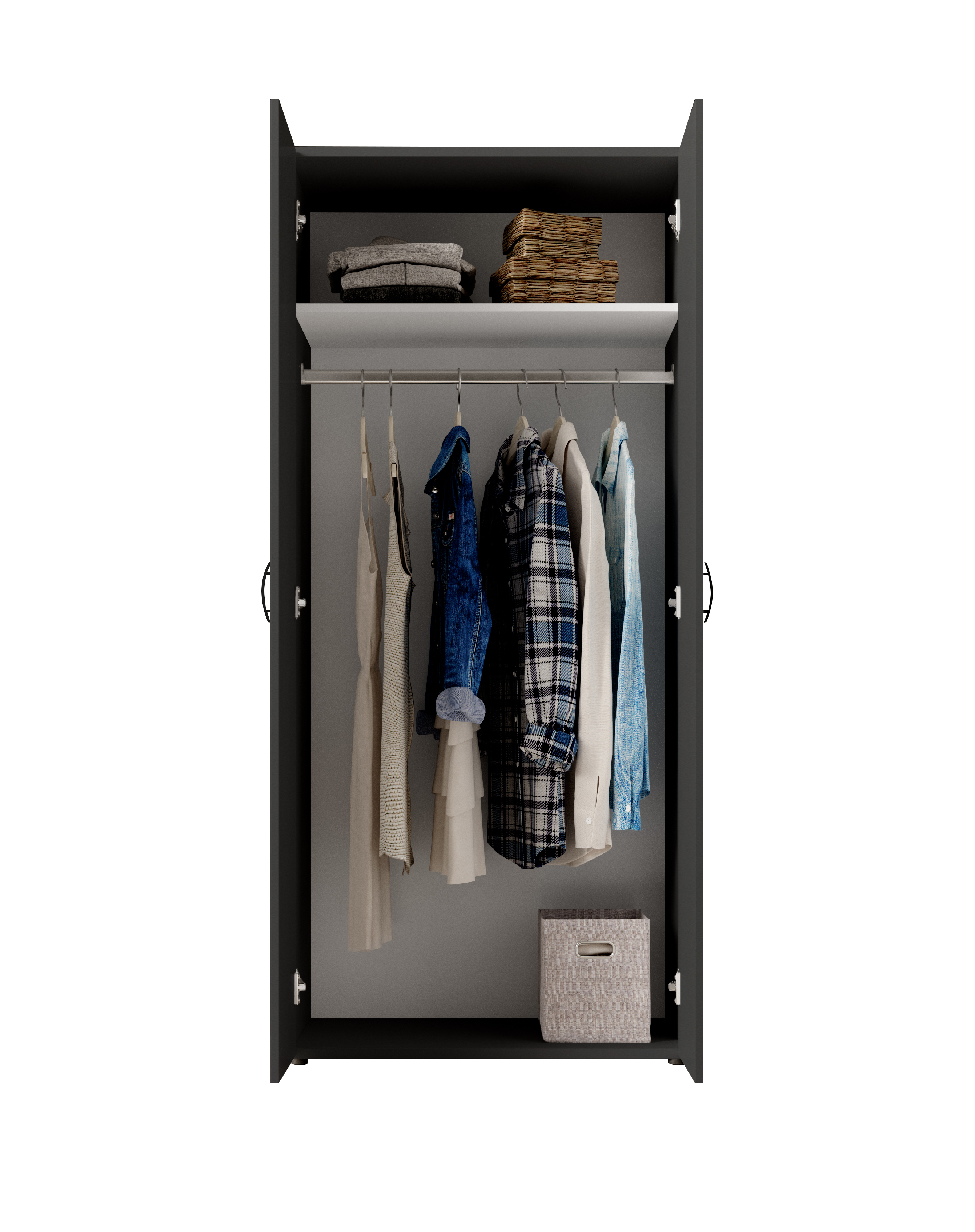 Pol-Power Drehtürenschrank Joe/Base 3, graphit