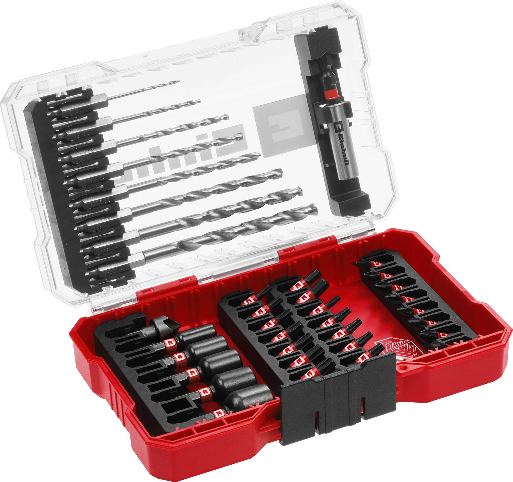 Einhell Impact-Bit-Set mit Metallbohrern, M-CASE, 39-tlg.