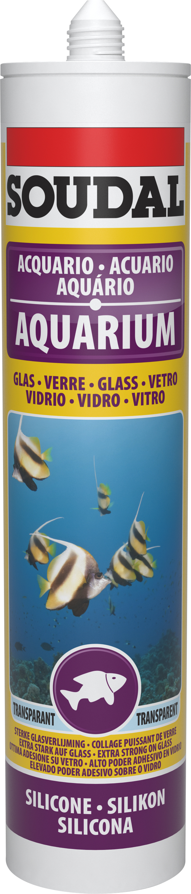 Soudal Aquarium Silikon, 290 ml Soudal Aquarium Silikon, 290 ml