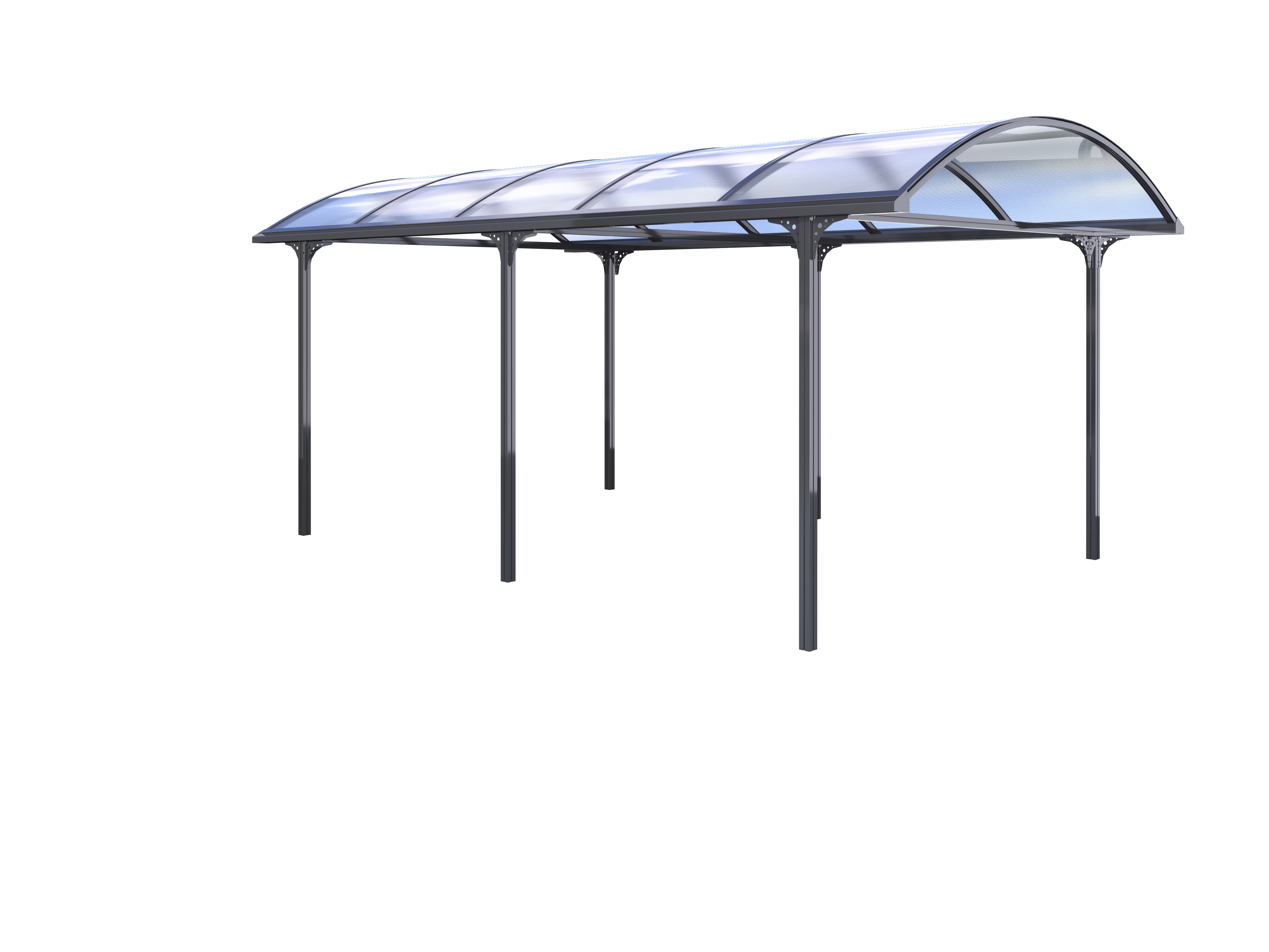 KGT Carport Typ "Elbe", anthrazit