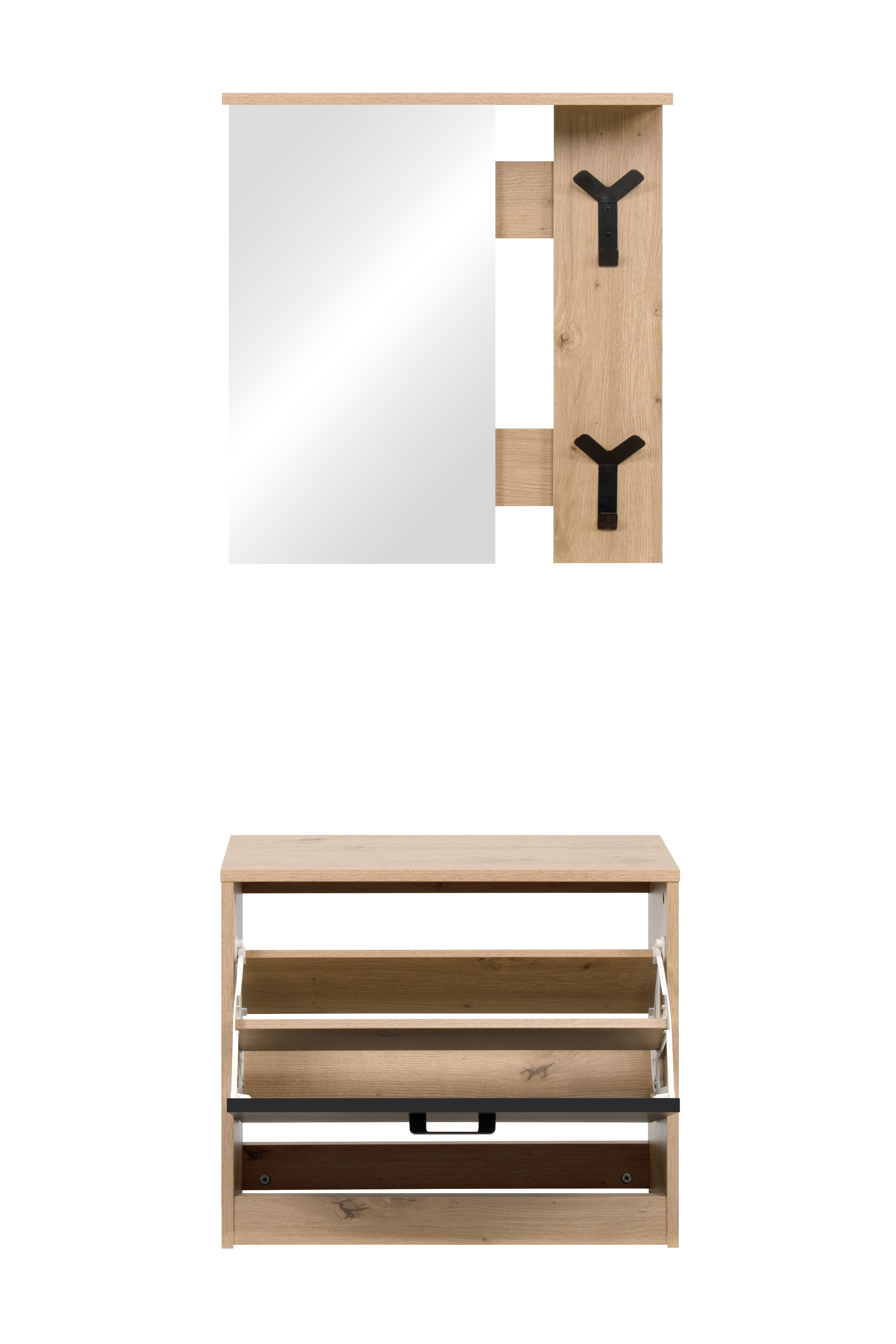 Finori Garderobe Limone 41A, Dekor Artisan Oak/schwarz