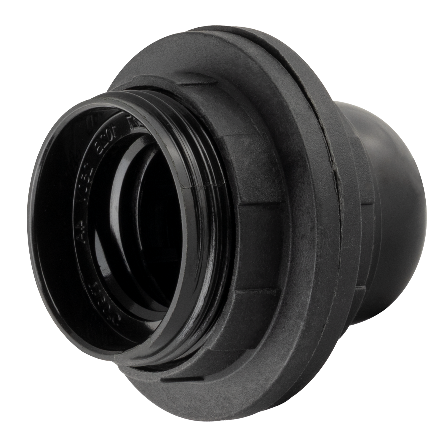 REV Fassung aus Isolierstoff E27 max. 60W, schwarz