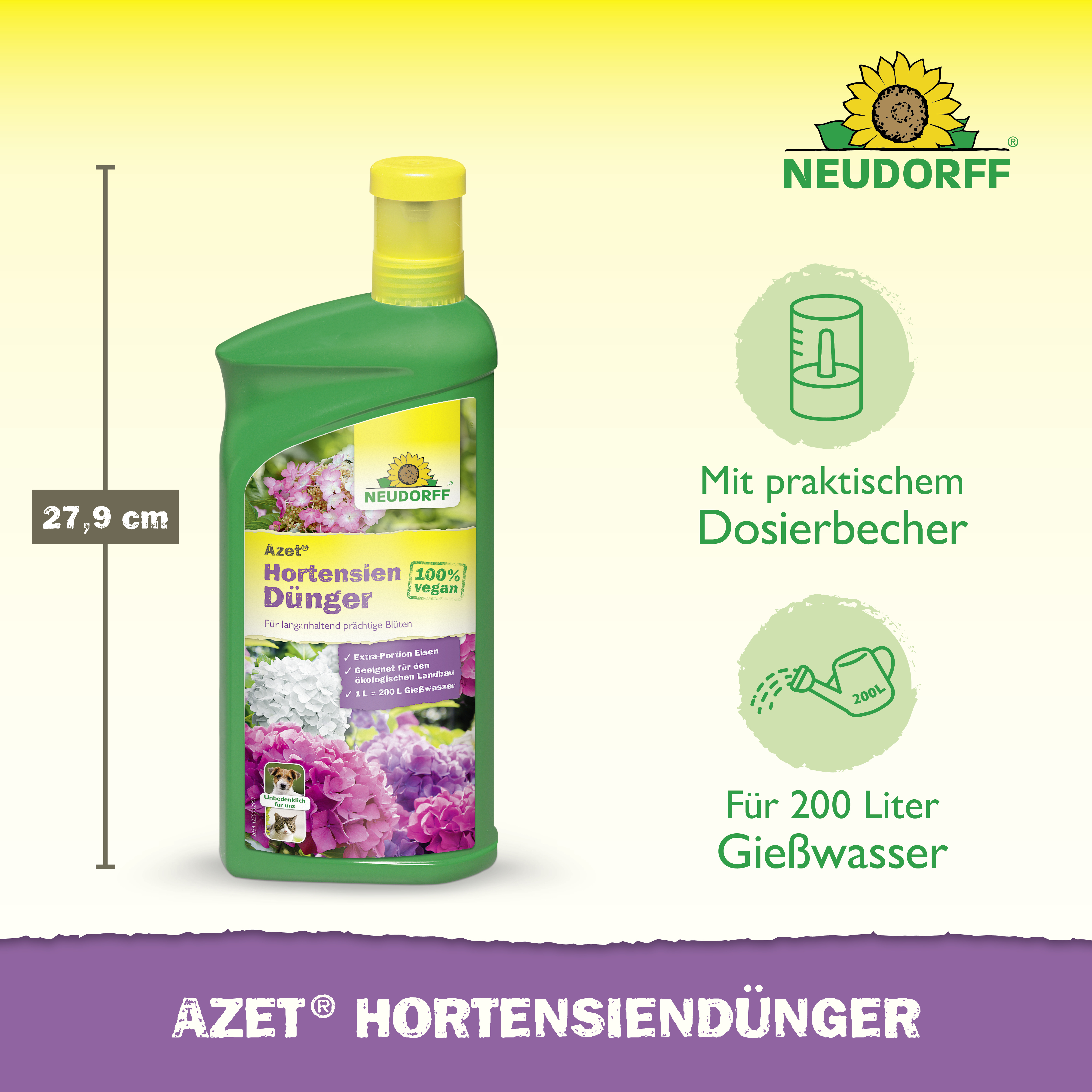 Neudorff Azet HortensienDünger, 1 l
