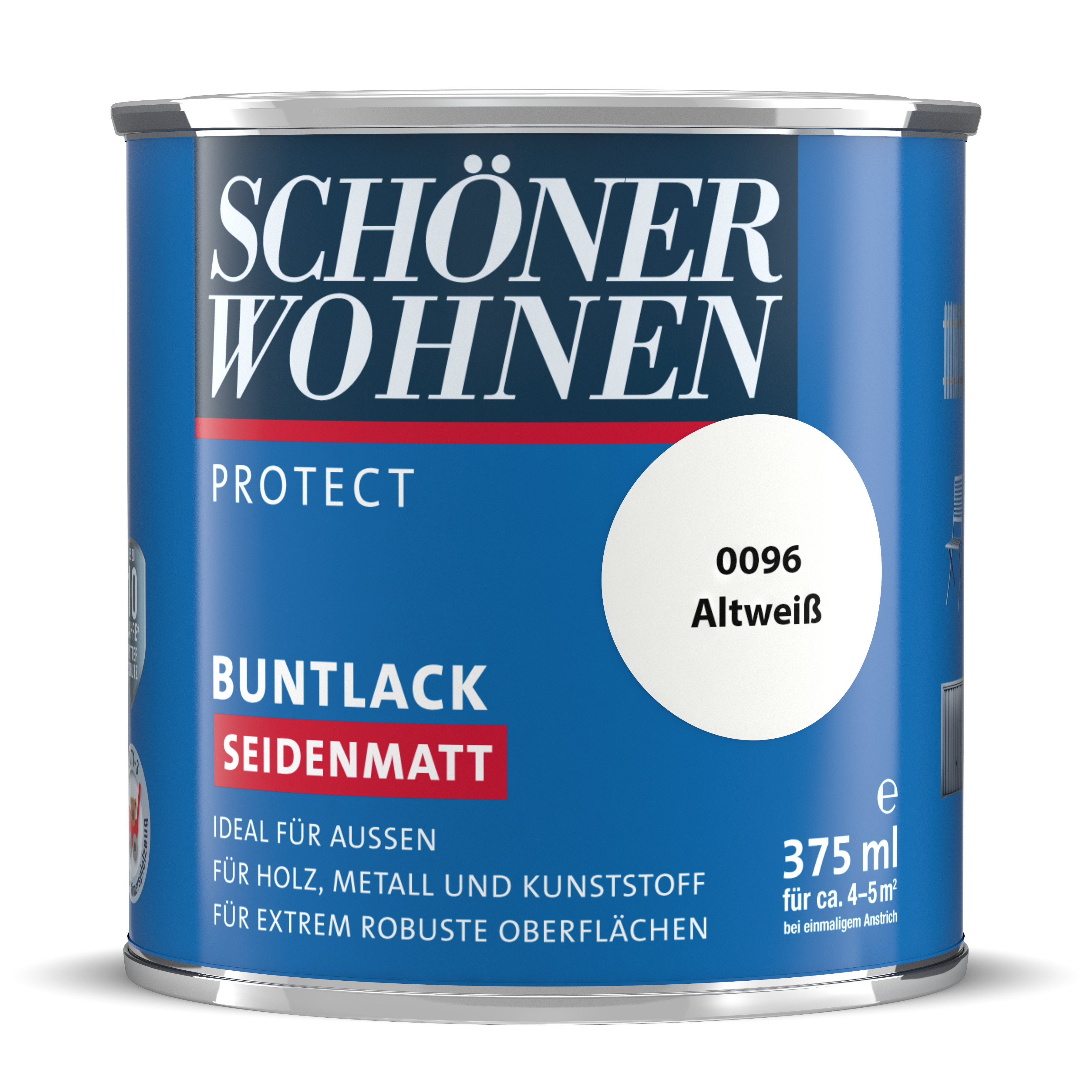 SW_2435-0375-0096 Schöner Wohnen Protect Buntlack, seidenmatt, altweiß