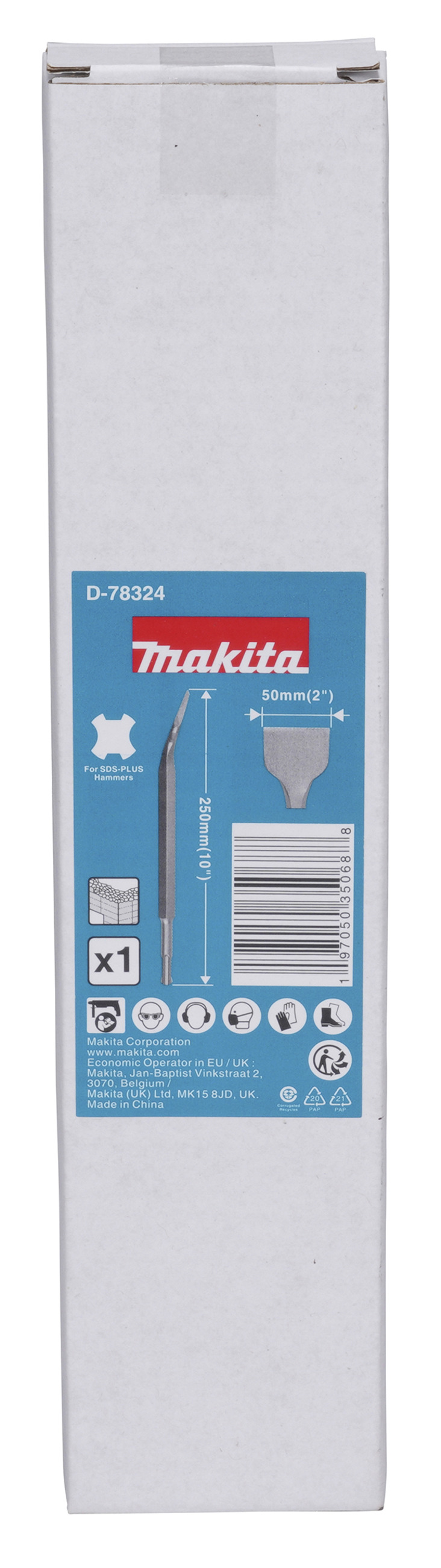 Makita Spatenmeißel gekröpft, 50 x 250 mm