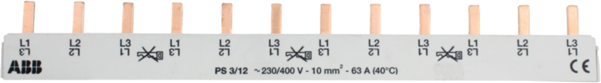 ABB 3-Phasen-Kammschiene ABB 3-Phasen-Kammschiene