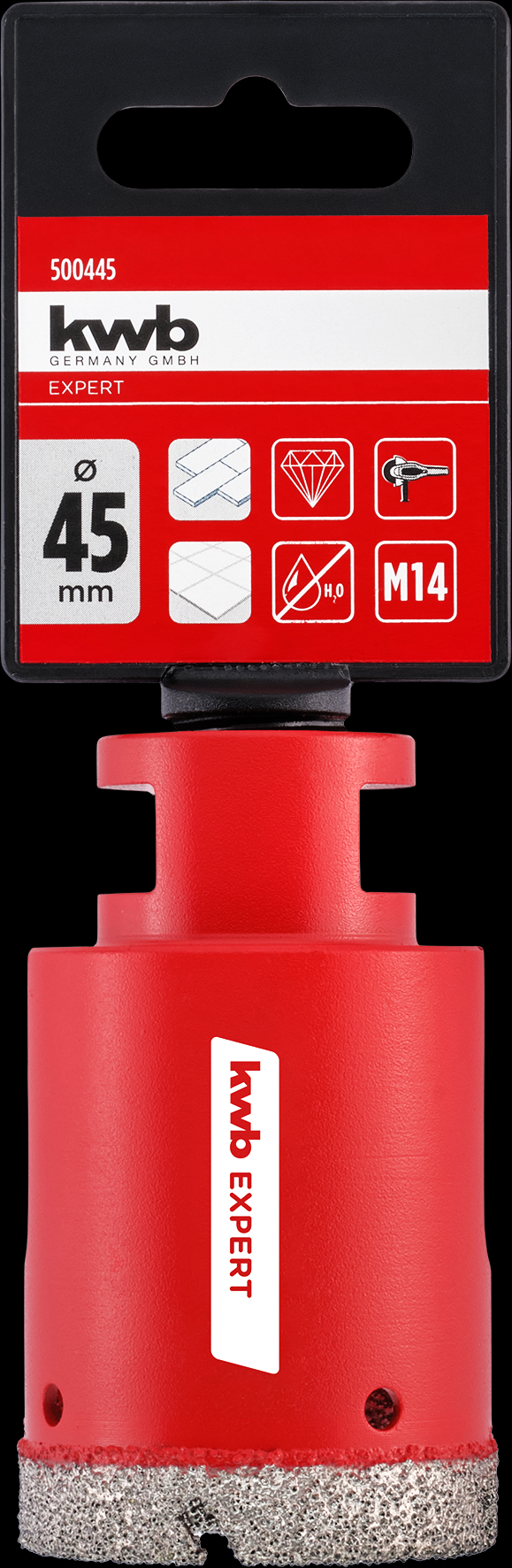 kwb Diamant-Fliesenbohrer M14, 45 mm kwb Diamant-Fliesenbohrer M14, 45 mm