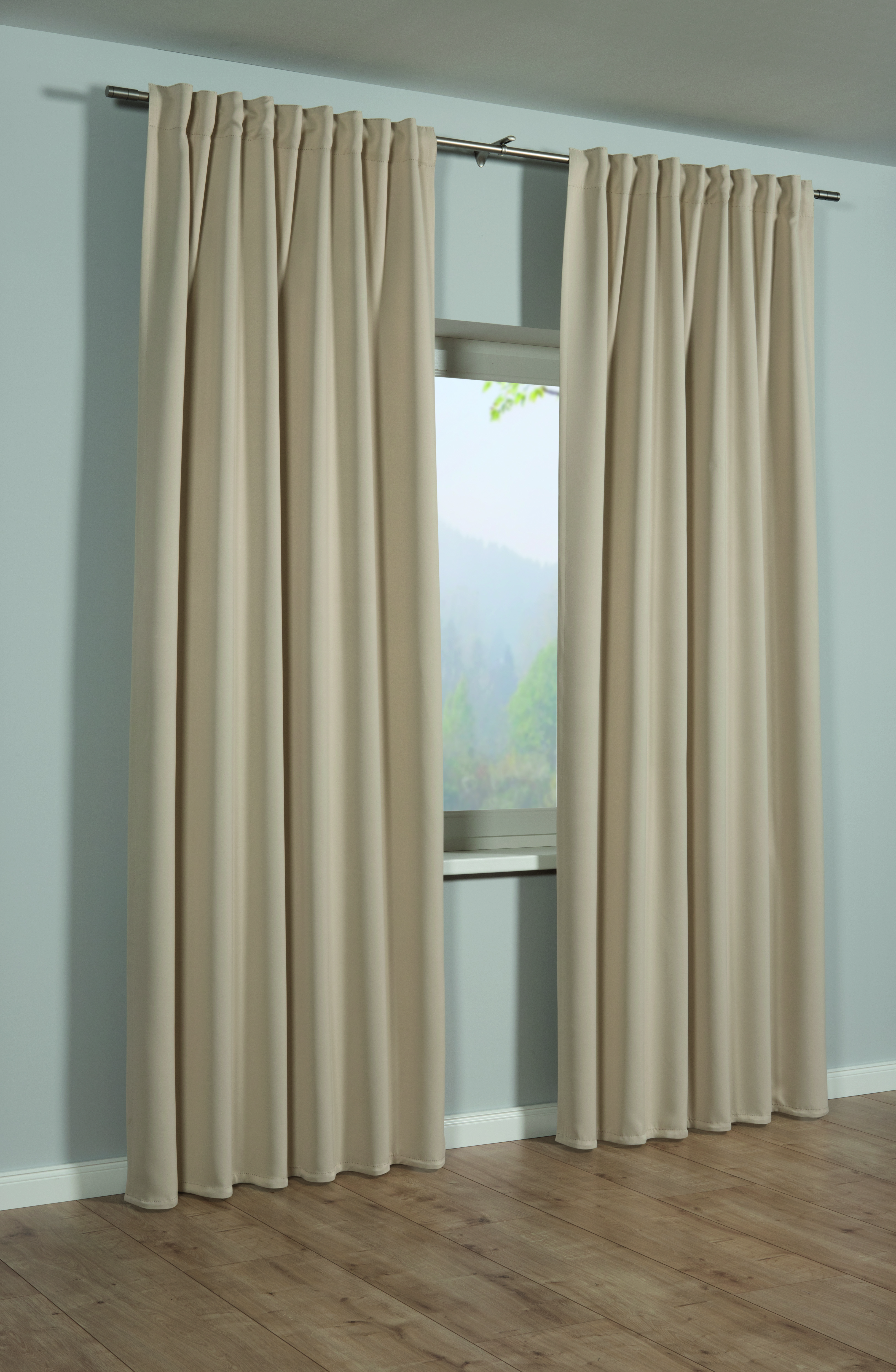 Sehlbach Schal mit Gardinenband sand, 140 x 245 cm Sehlbach Schal mit Gardinenband sand, 140 x 245 cm