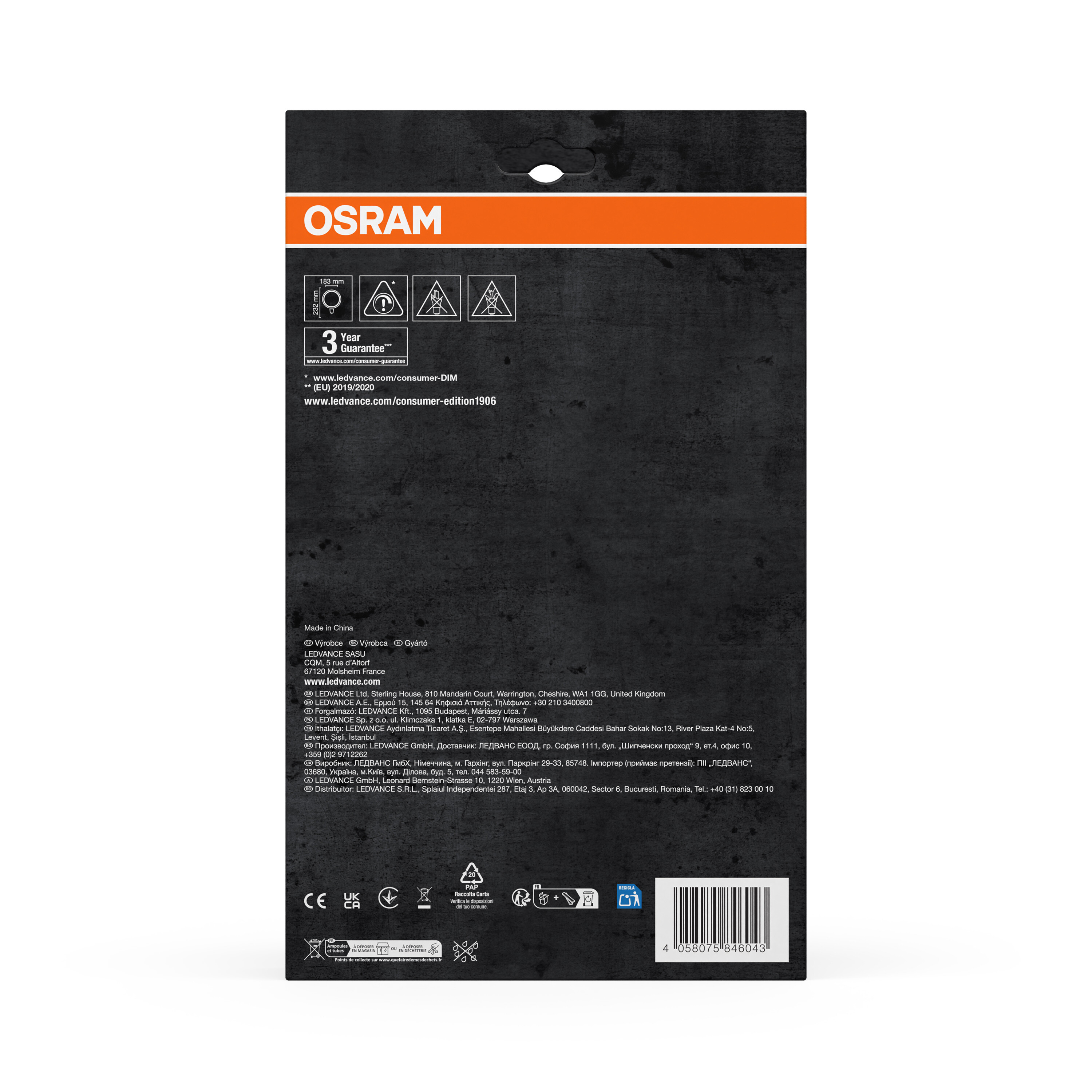 Osram Vintage 1906 LED Lampe O-Form, warmweiß
