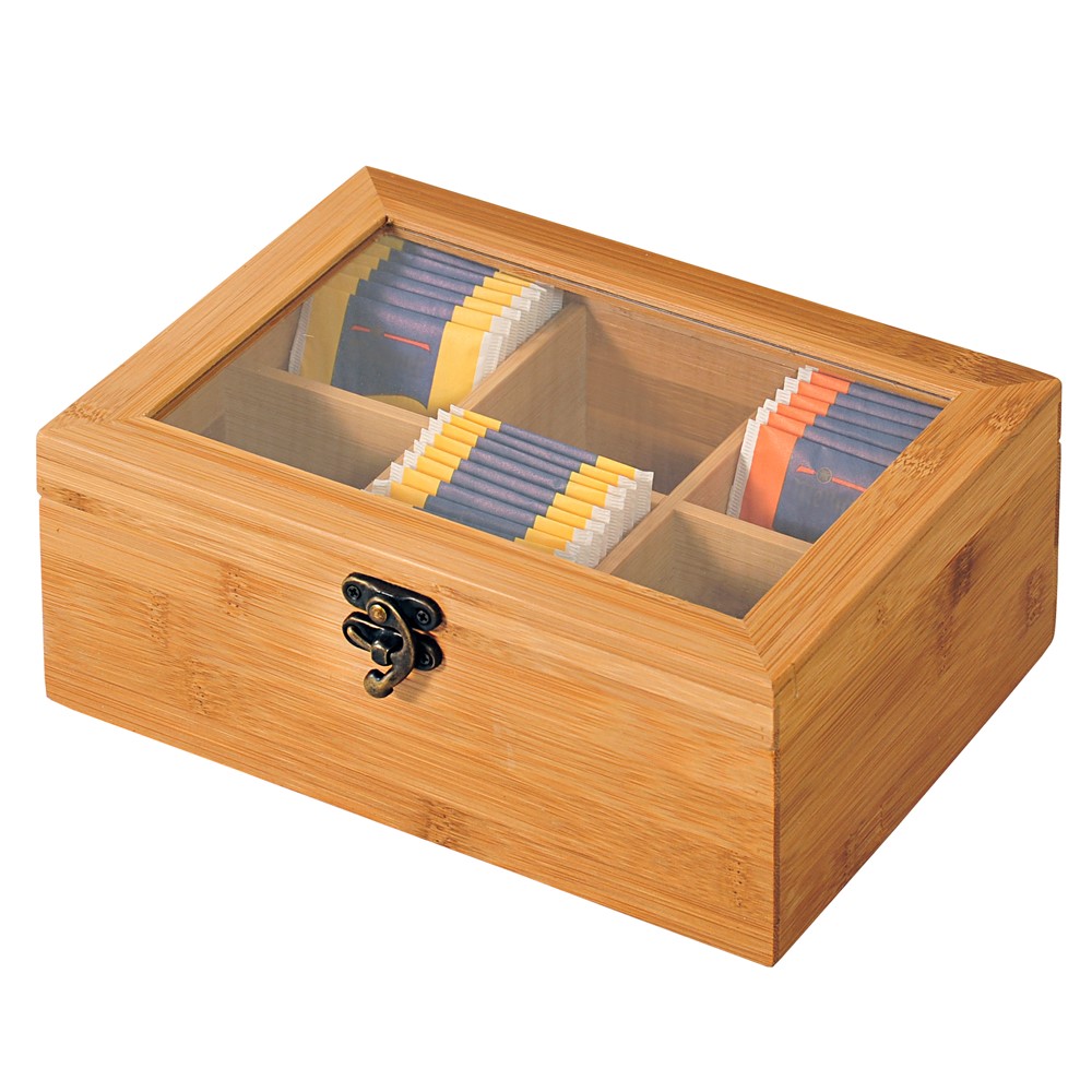 Kesper Teebox, Bambus, FSC,  21,5 x 15 x 8,5 cm  Kesper Teebox, Bambus, FSC,  21,5 x 15 x 8,5 cm