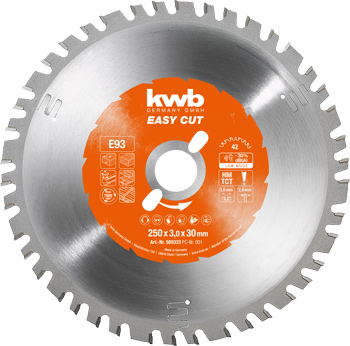 589333-100 Kwb HM-Kreissägeblatt 250 x 30 mm 93E