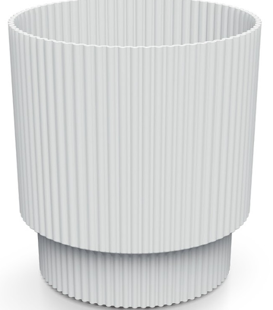Prosperplast Blumentopf Milly Round, Ø 19,5 cm, weiß