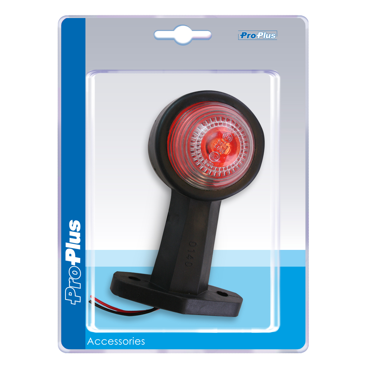 ProPlus Umrissleuchte rot/weiß, 120 mm, gerade im Blister