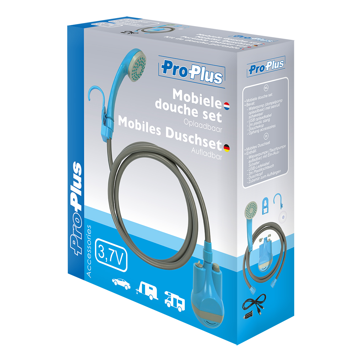 ProPlus Mobiles Duschset aufladbar