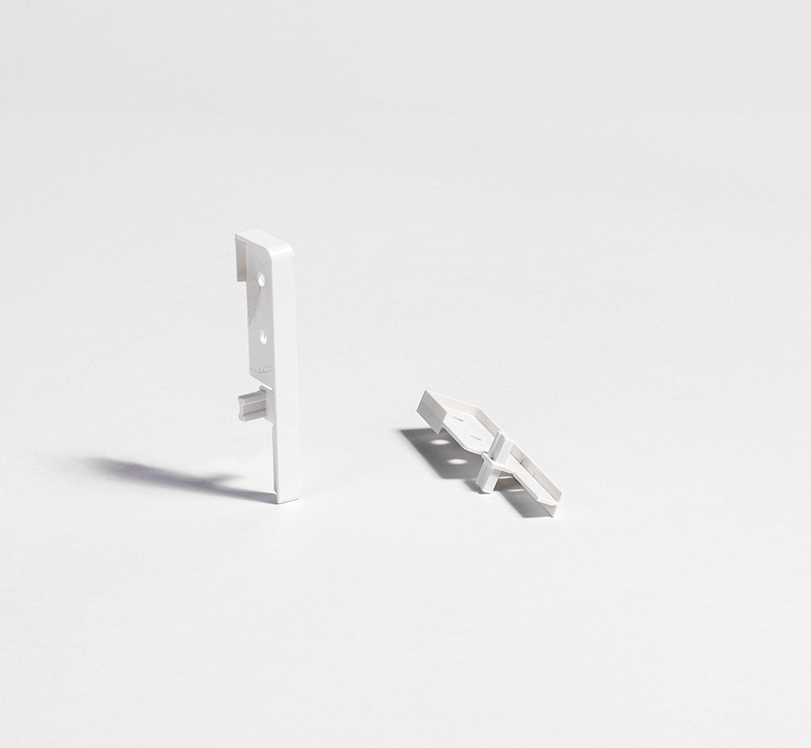 Parador Kappe variabel Übergangskappen Typ 2 Sockelleiste 3/5/6/18, Weiß