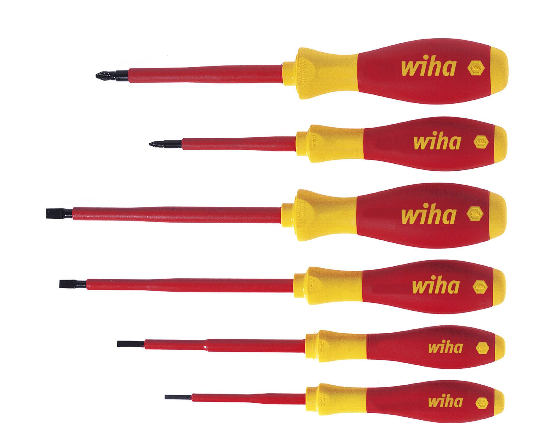 Wiha Schraubendreher 320N K6 SoftFinish electric Schlitz/PH, 6-teilig