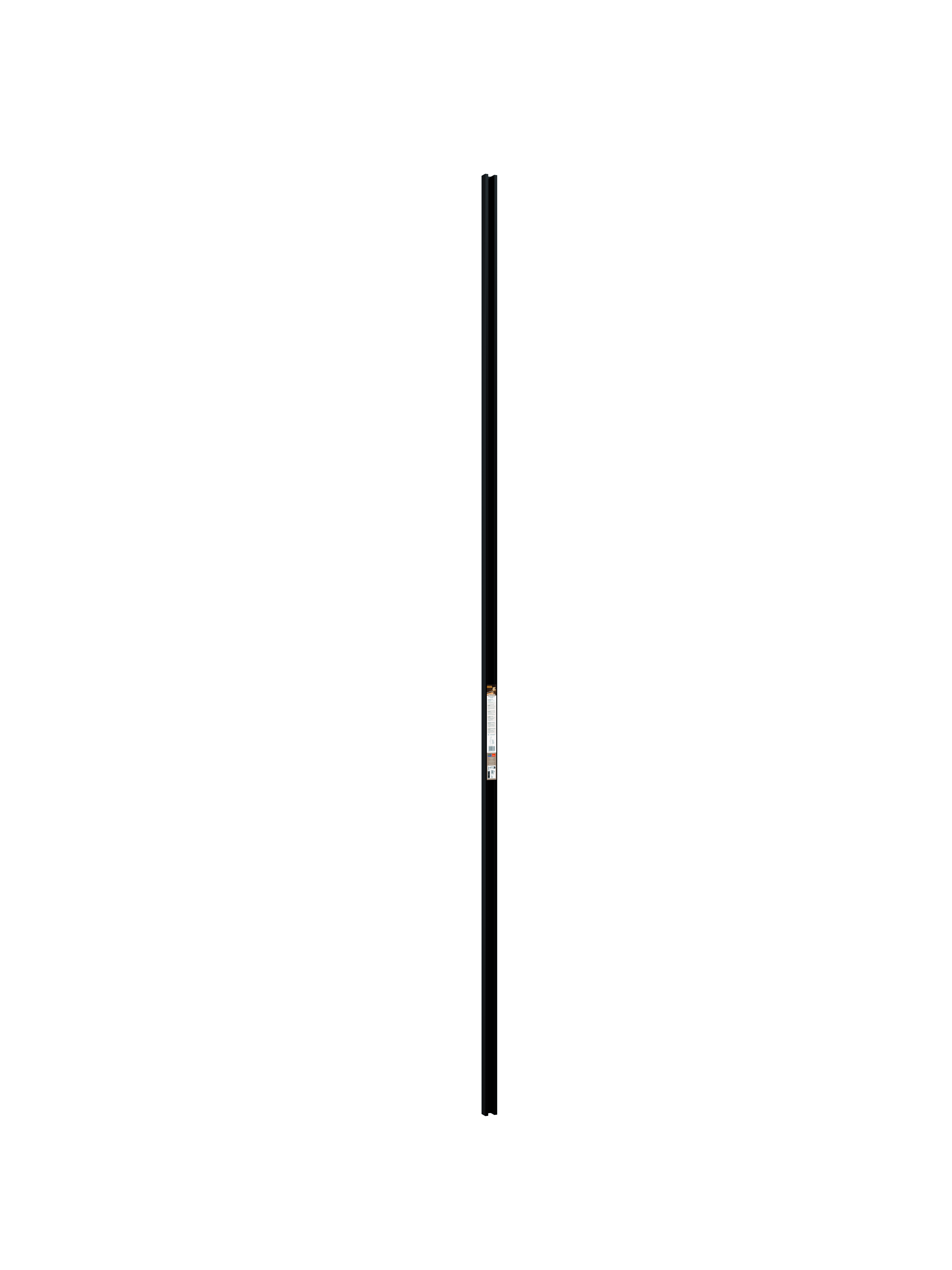 SELITSTYLE Abschlussprofil für Akustikpaneel für indirekte Beleuchtung inkl. Diffusor, 2000 x 80 x 20 mm, schwarz