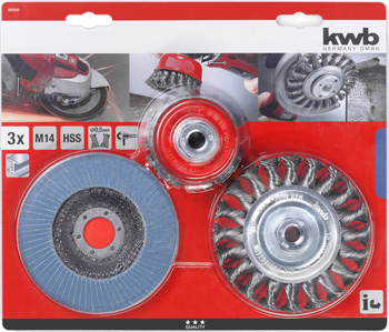 597510-300 Kwb Bürsten Reinigungssatz, 3-tlg.