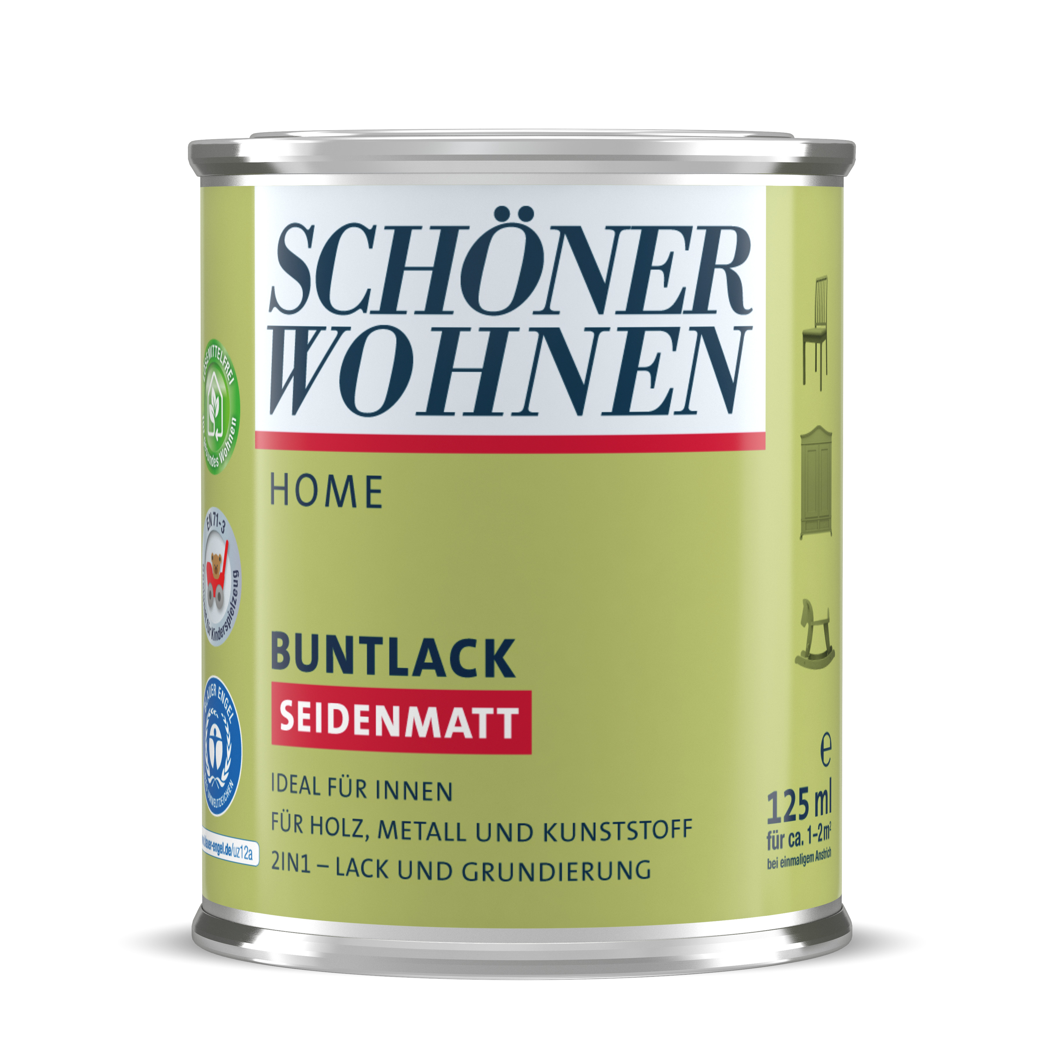 SW_2449-0125-3003 Schöner Wohnen Home Buntlack, seidenmatt, rubinrot