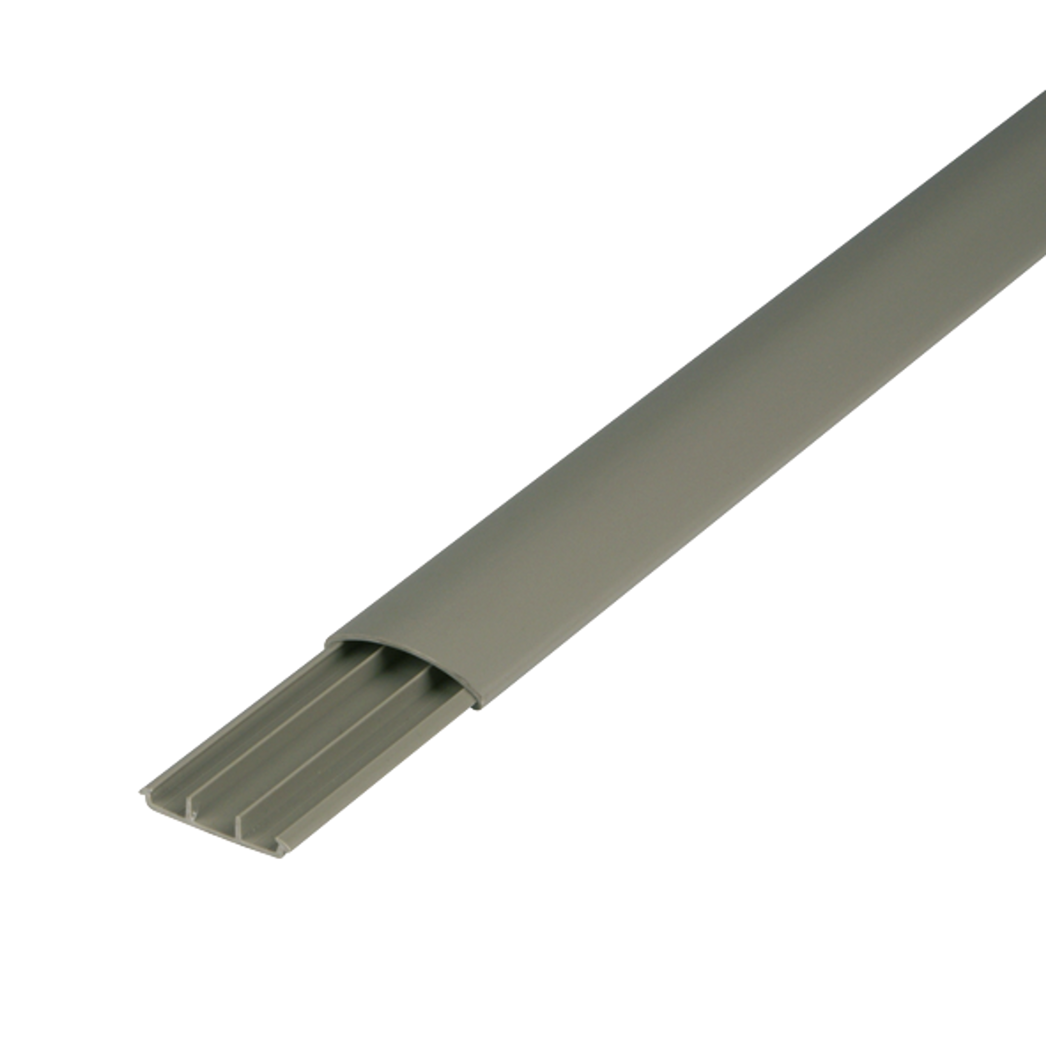 REV Kunststoff-Fussbodenkanal 52 x 12 mm, 2 Meter, grau